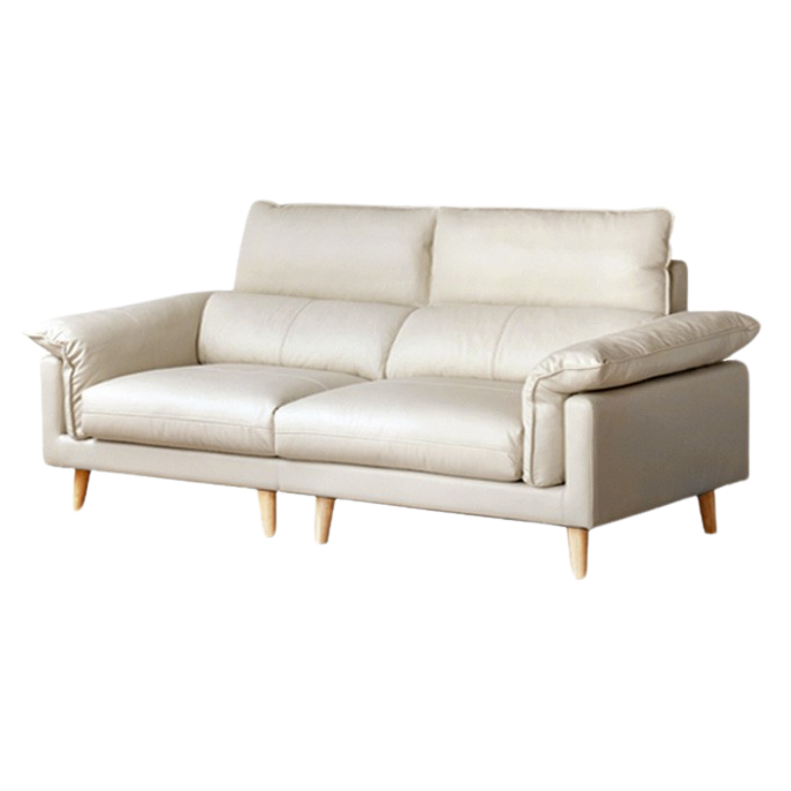 Leather First Layer Cowhide Straight Sofa.