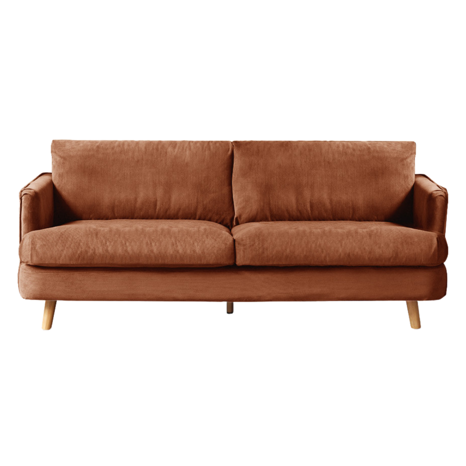 Velvet Retro Straight-row Sofa