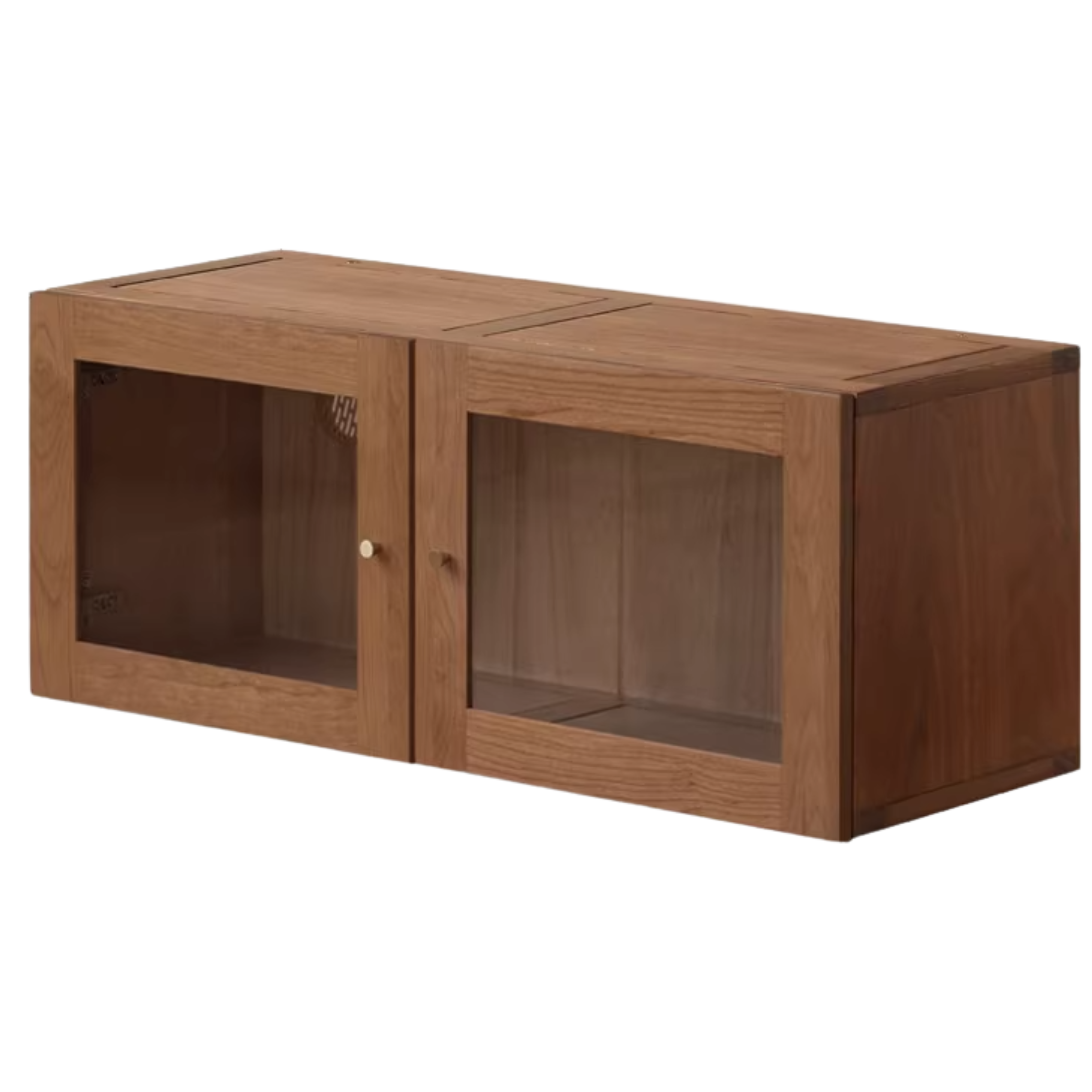 Oak, Cherry, Black Walnut Solid Wood Top Cabinet Combination Bookcase