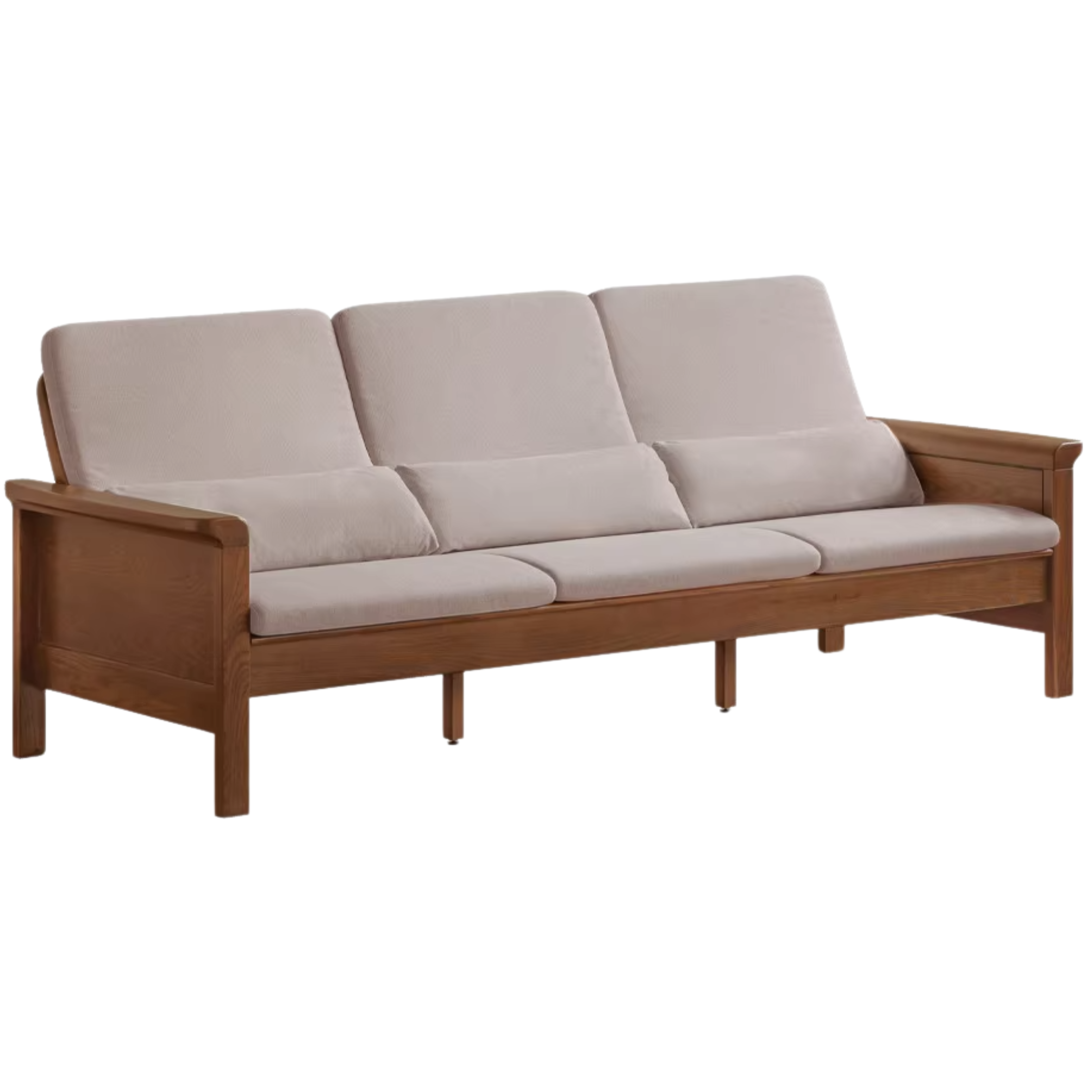 Ash Solid Wood Dual-purpose Fabric Sofa