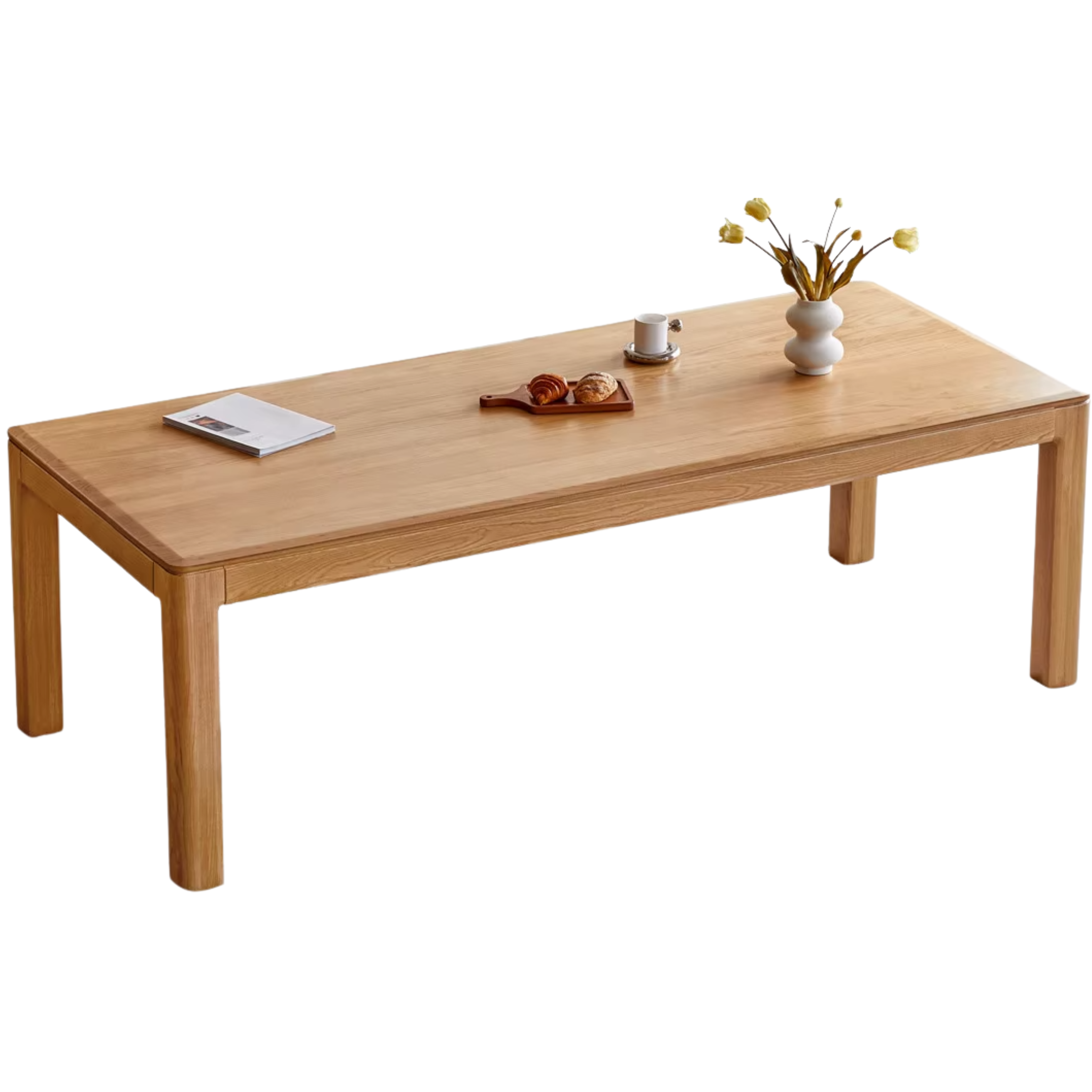 Oak, Red Oak Solid Wood Rectangular Dining Table