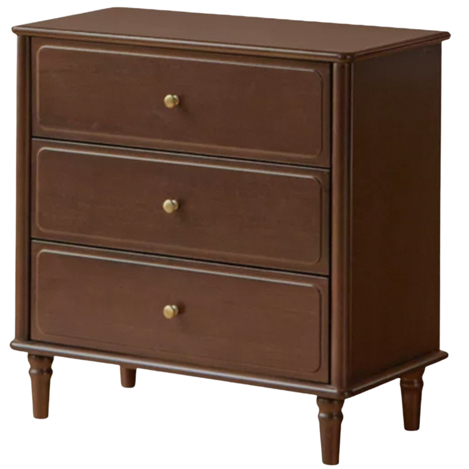 Black Walnut, Poplar, Ash Solid Wood American Retro Retractable Vanity Table