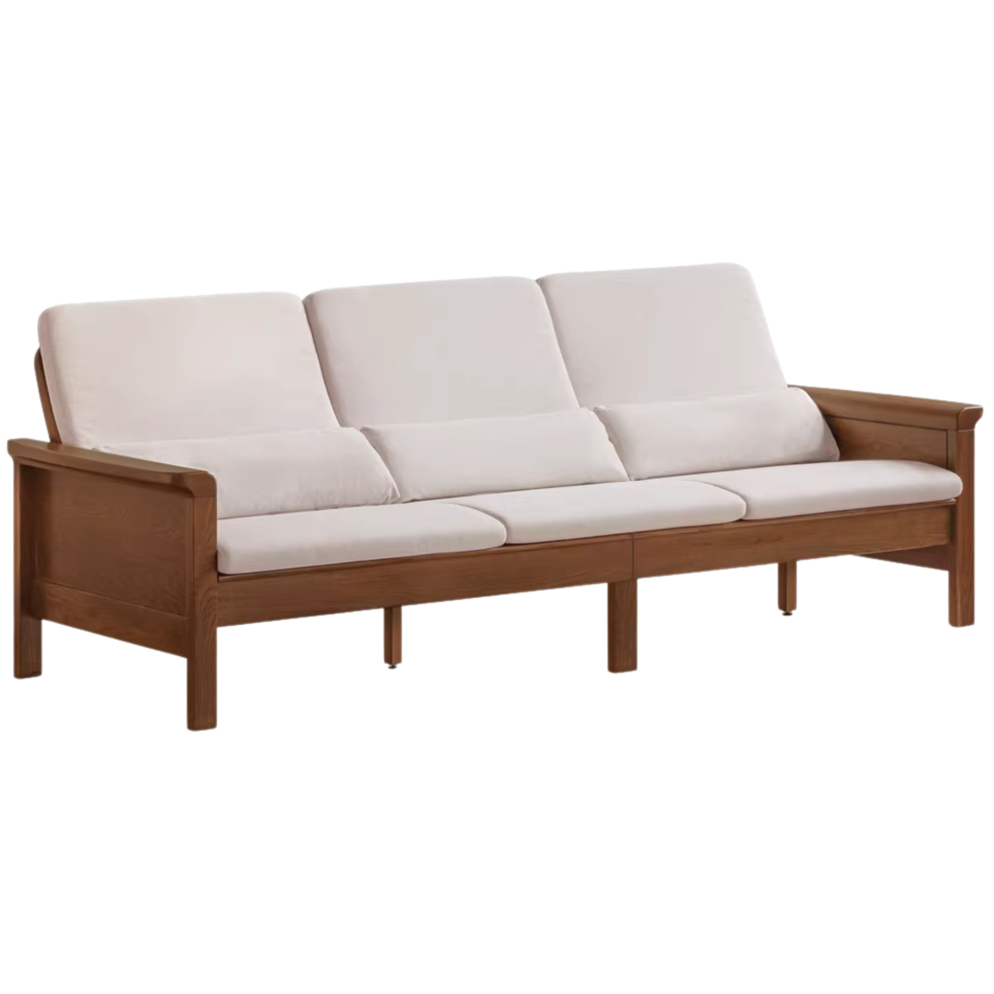 Ash Solid Wood Dual-purpose Fabric Sofa