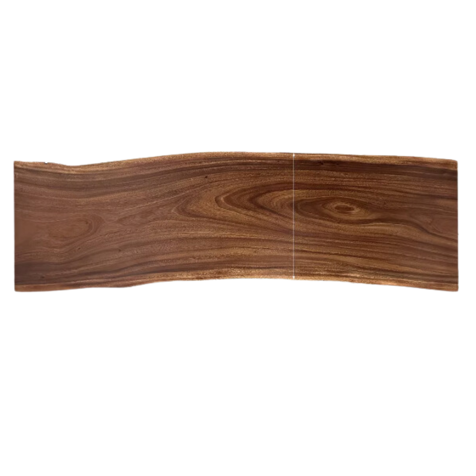 Black Walnut Solid Wood Natural Edge Large Top For Dining Table.