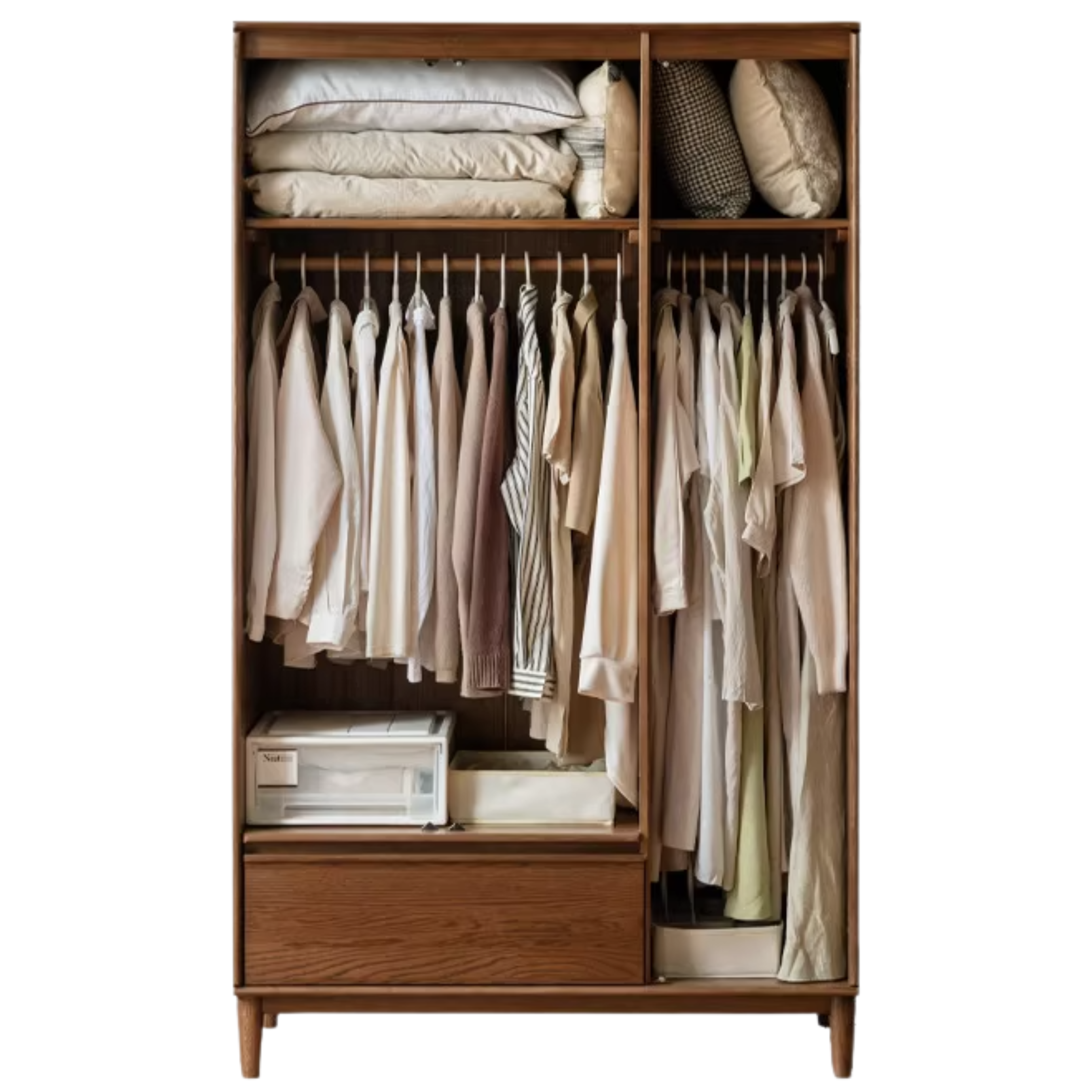 Oak Solid Wood Modern Wardrobe.
