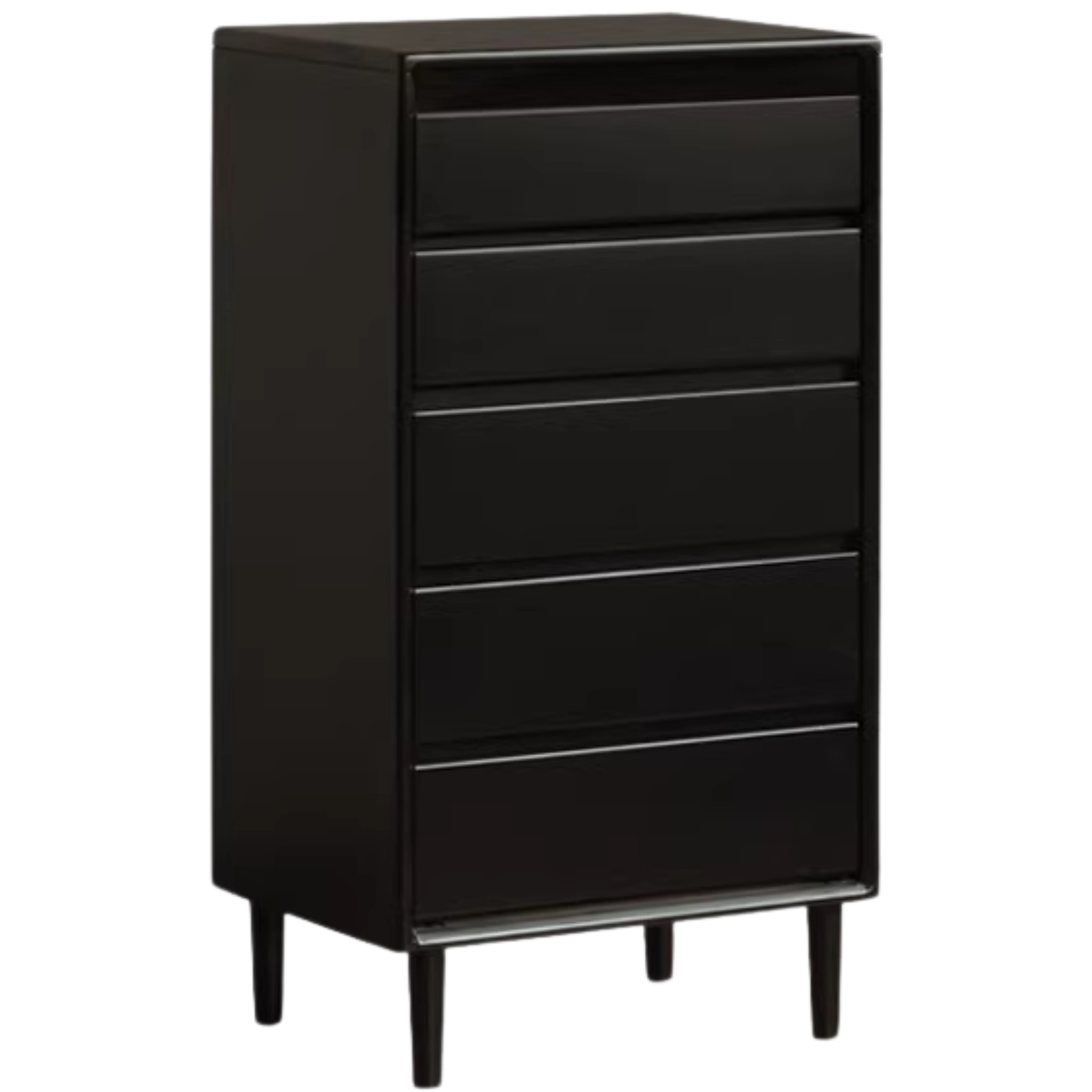 Tulip, Rubber Solid Wood Light Luxury Gray Chest of Drawers