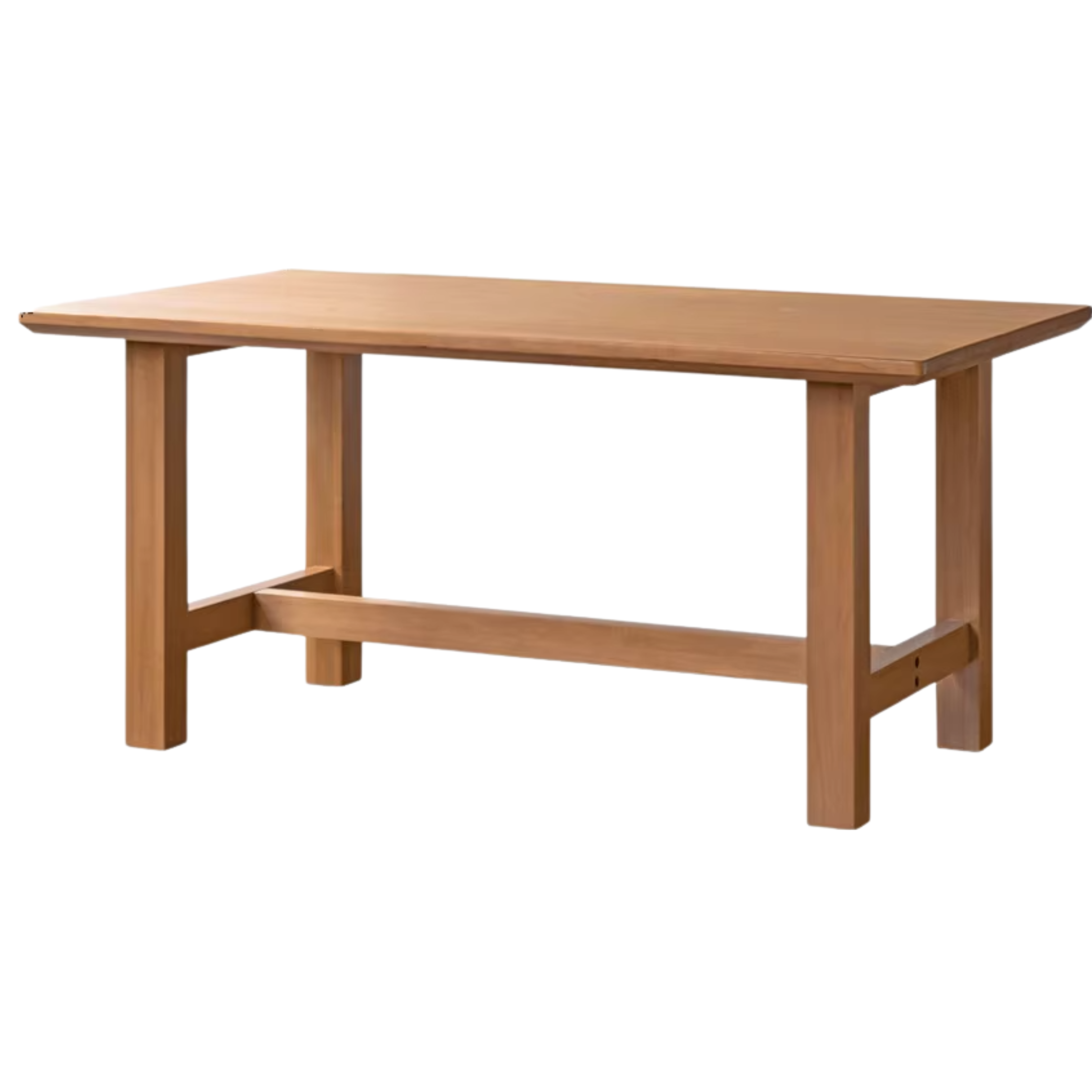 Oak, Ash, Poplar, Cherry Solid Wood Rustic Style Dining Table
