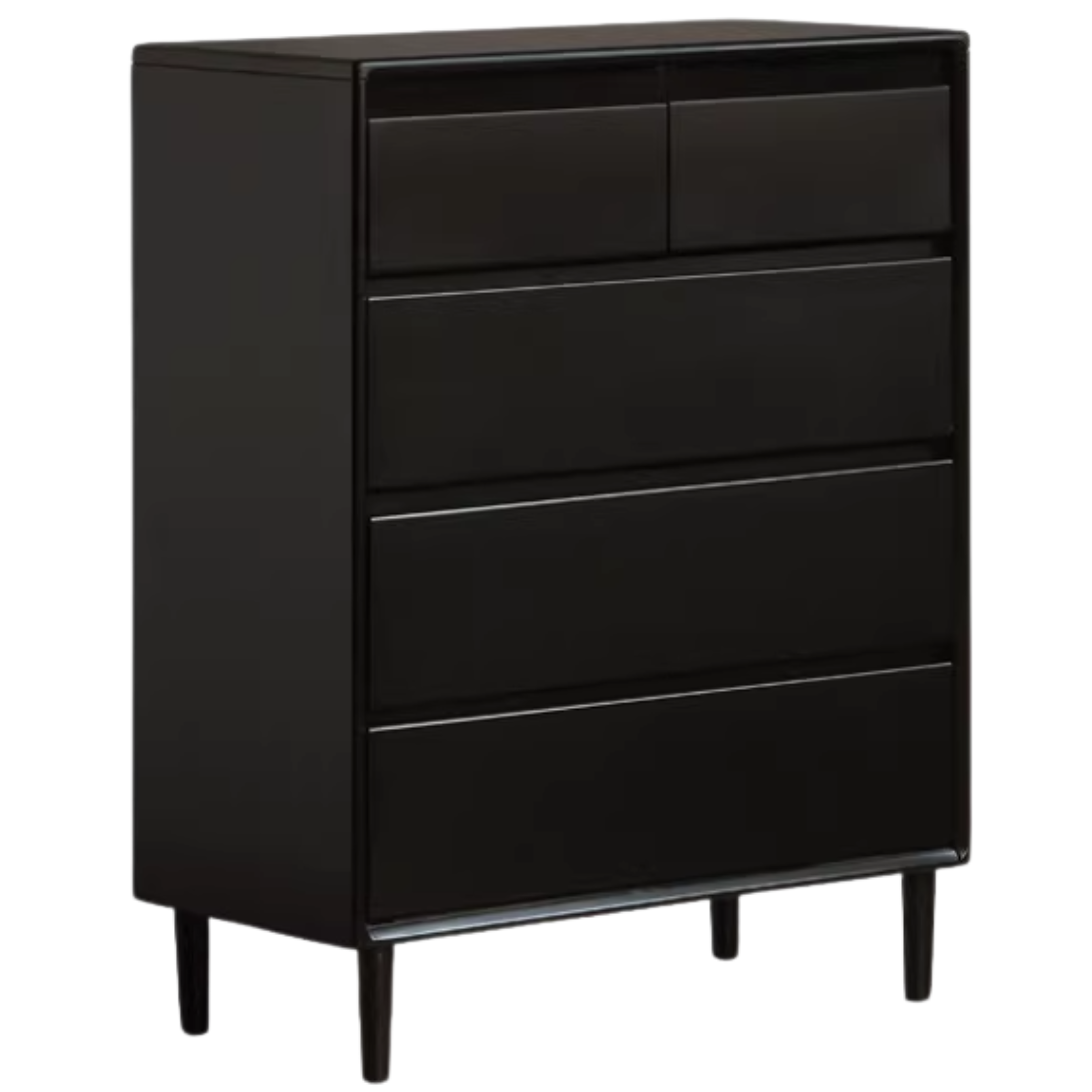 Tulip, Rubber Solid Wood Light Luxury Gray Chest of Drawers