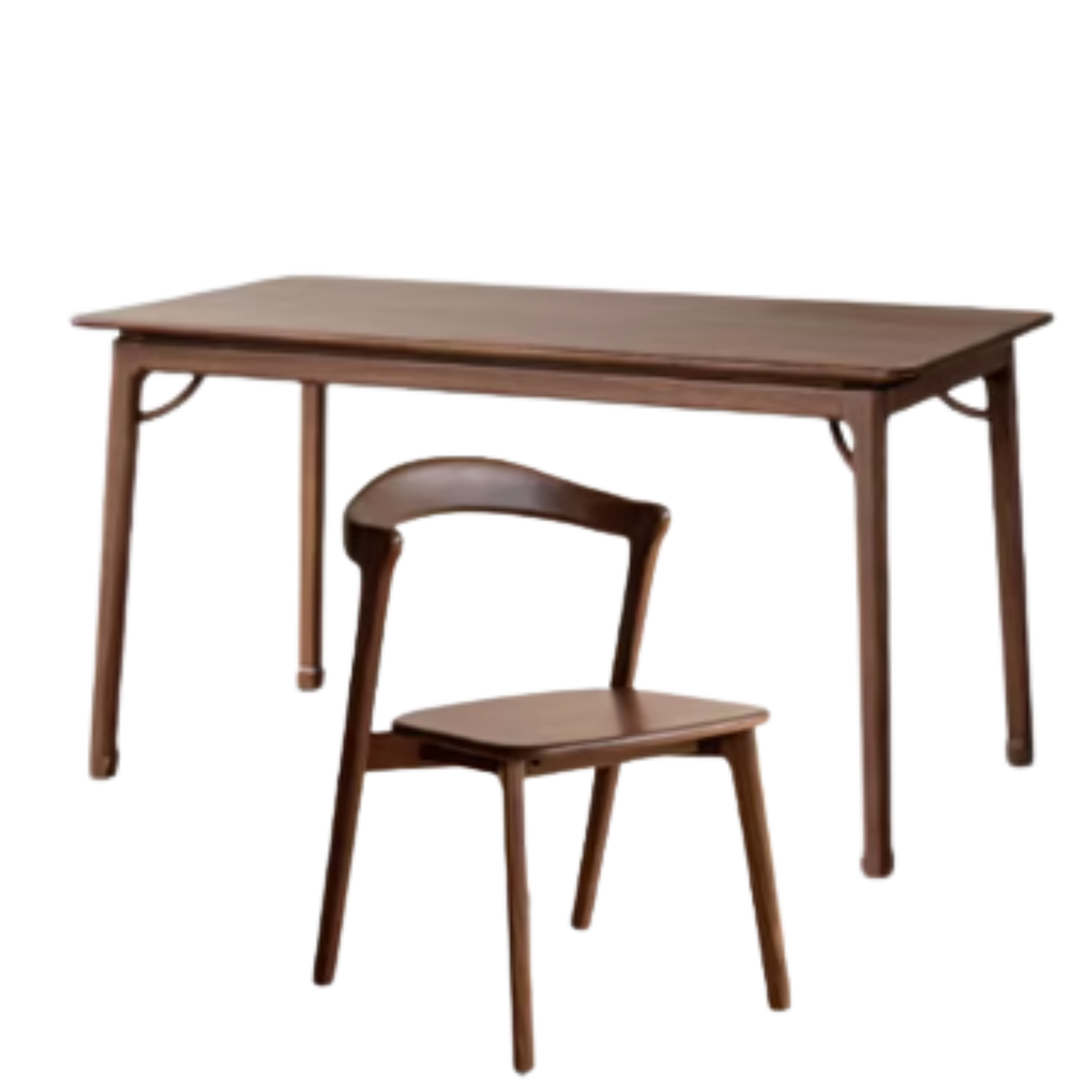 Black Walnut, Ash Solid Wood North American Dining Table