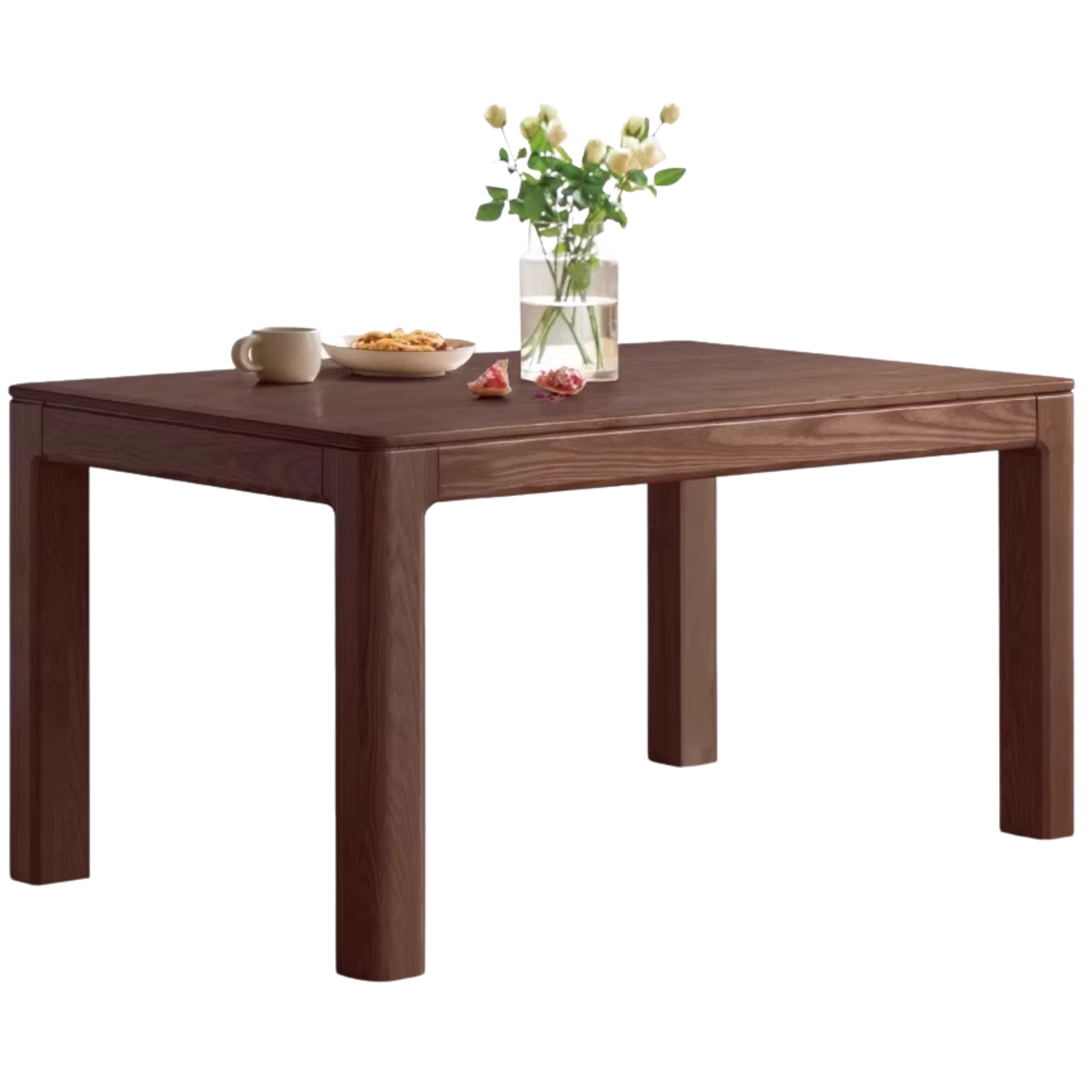 Oak, Red Oak Solid Wood Rectangular Dining Table
