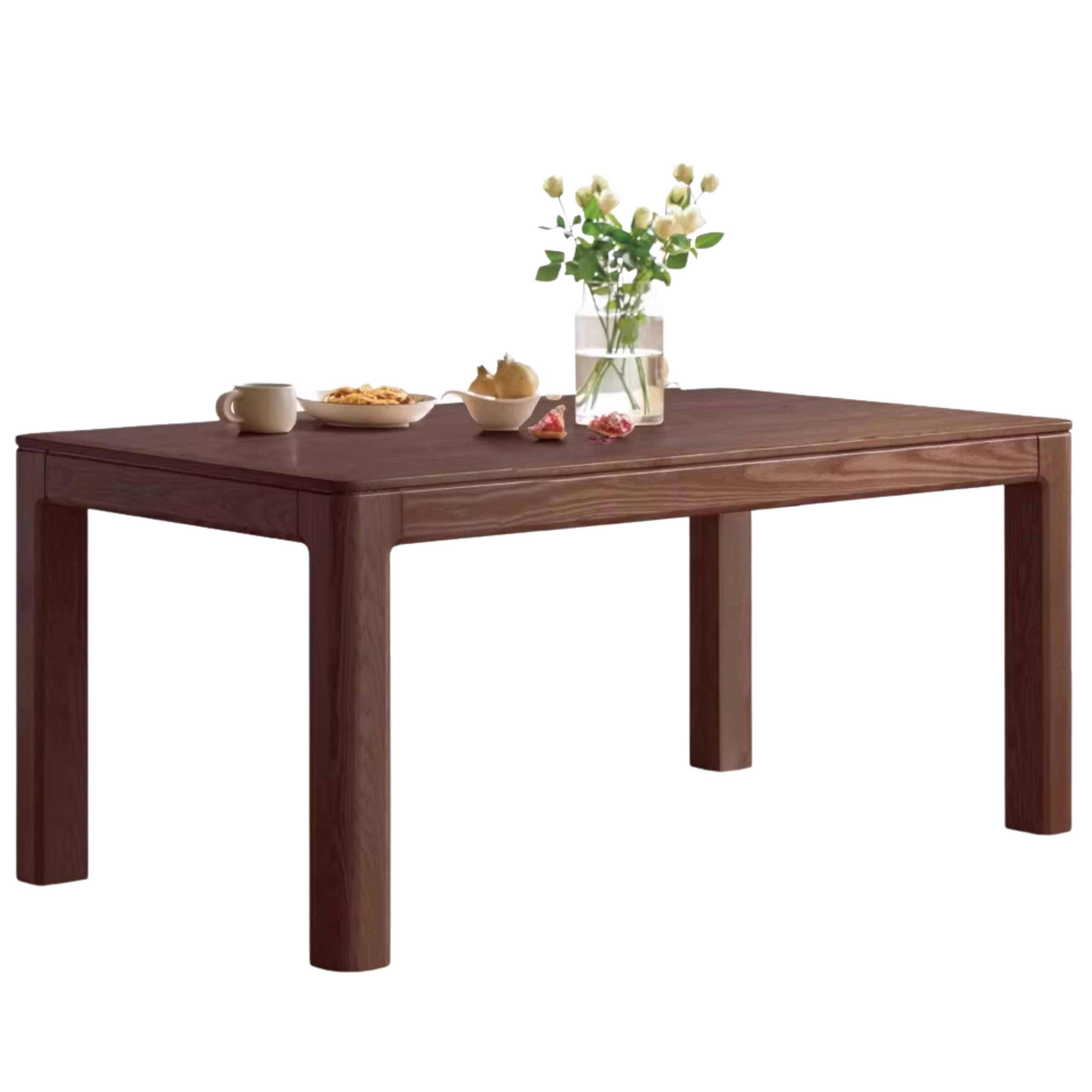 Oak, Red Oak Solid Wood Rectangular Dining Table