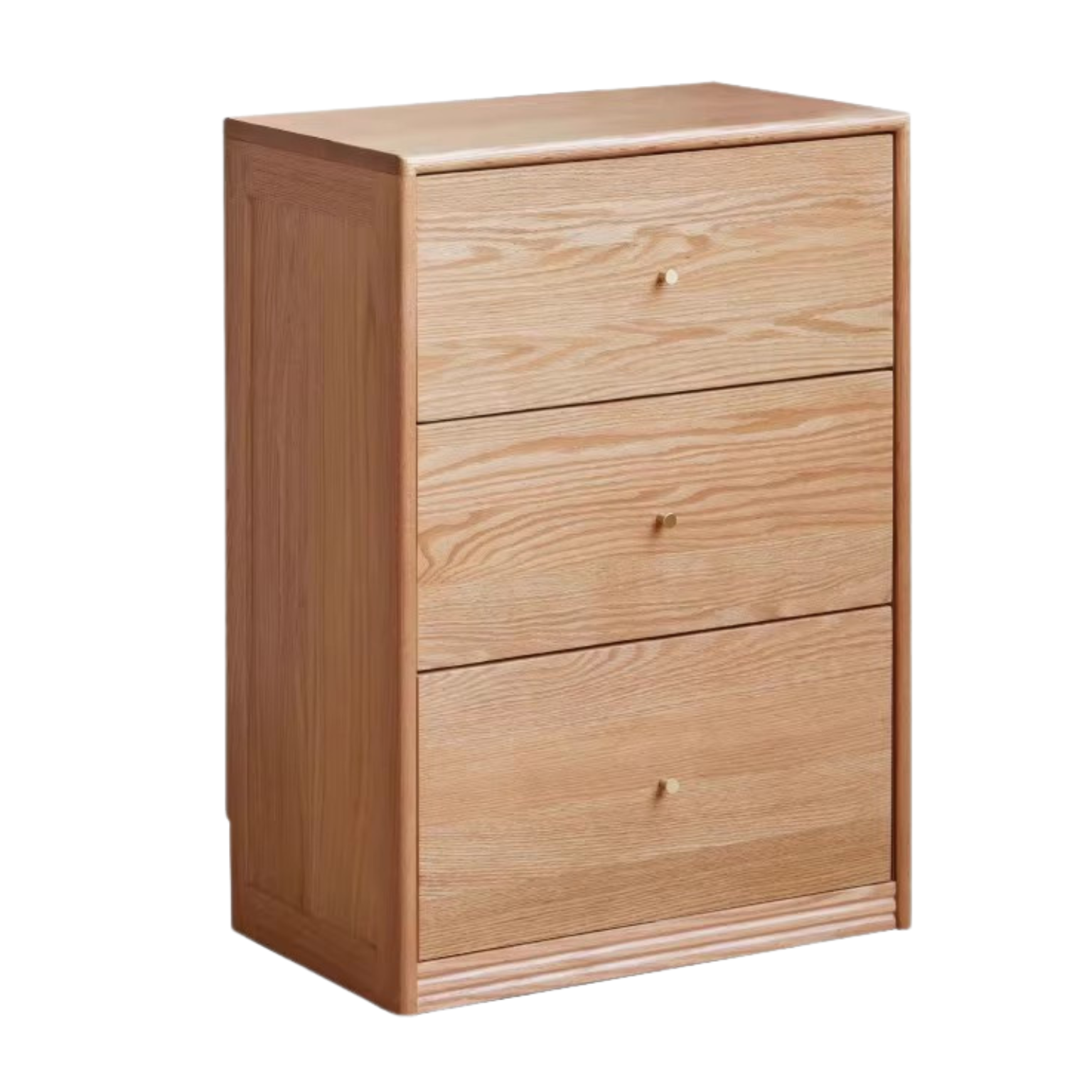 Oak Solid Wood Floor-To-Ceiling Combination Bookshelf, Glass Bookcase