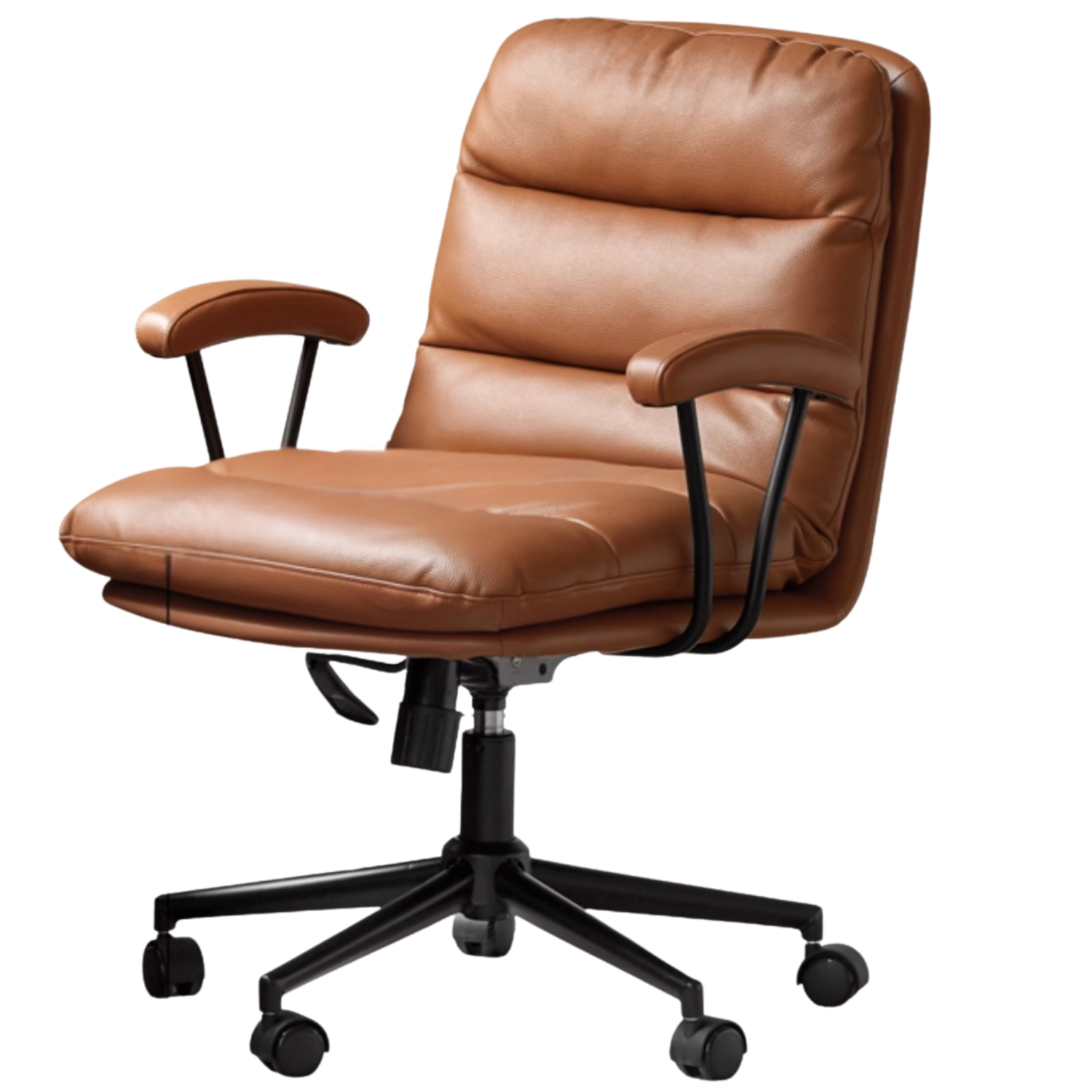 Organic Leather Office Ergonomic Liftable Chair
