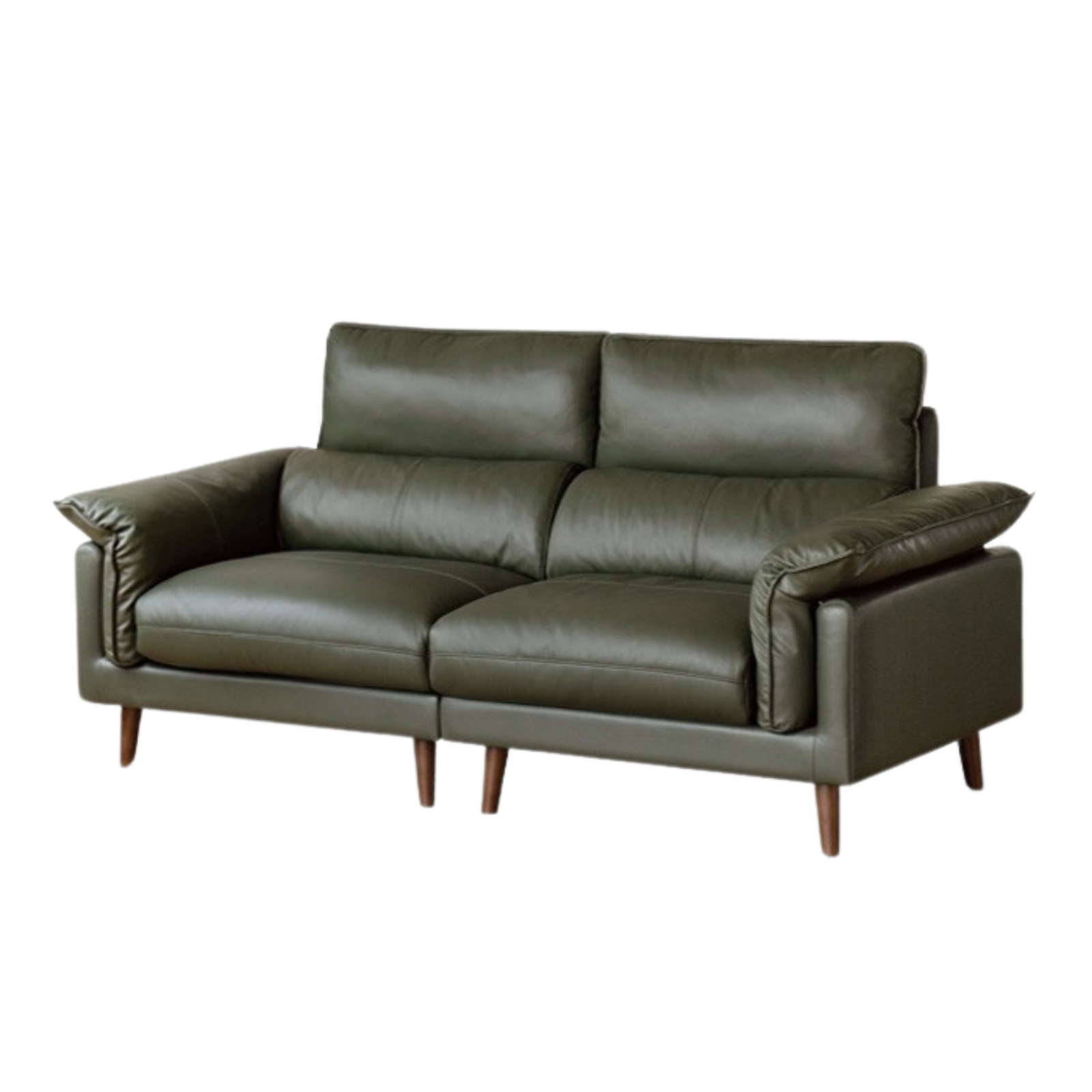 Leather First Layer Cowhide Straight Sofa.