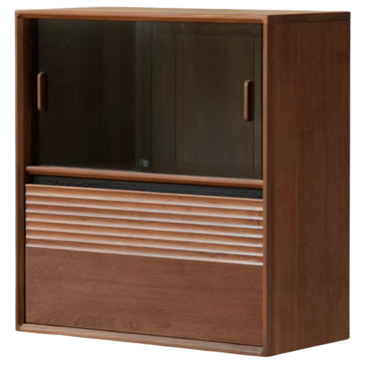 Sandalwood, Oak, Black Walnut, Ash Solid Wood Light Luxury Style Module Bookcase