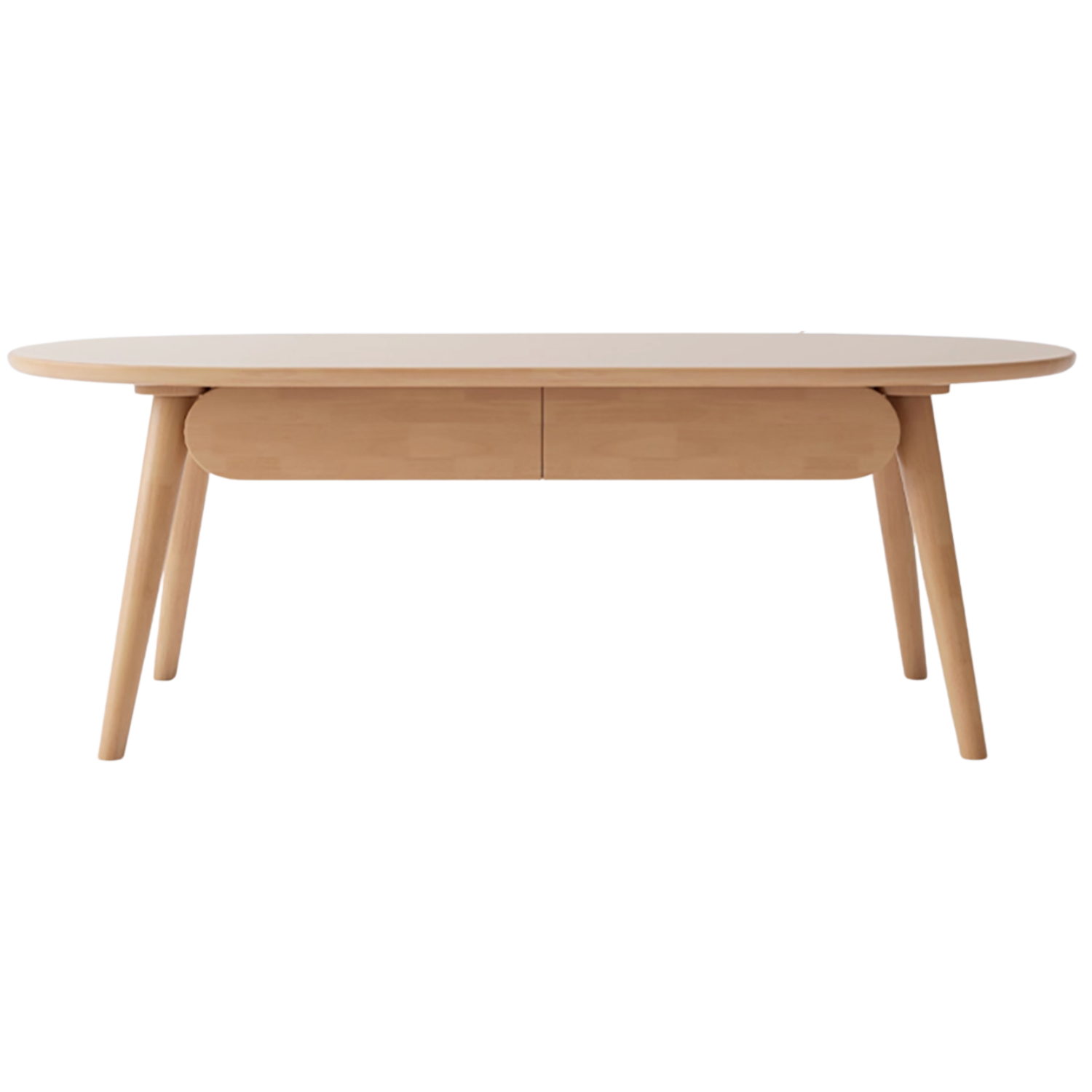 Oak, Solid Rubberwood Luxury Coffee Table