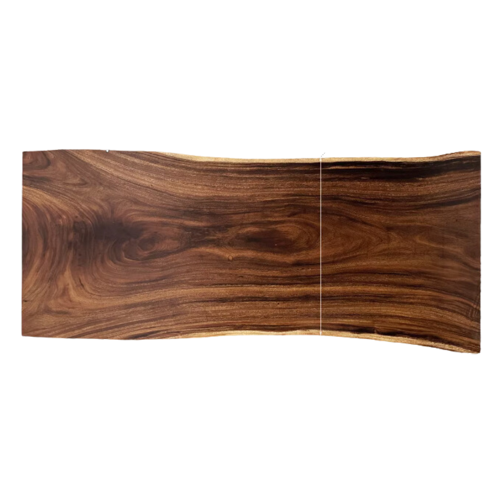 Black Walnut Solid Wood Natural Edge Large Top For Dining Table.