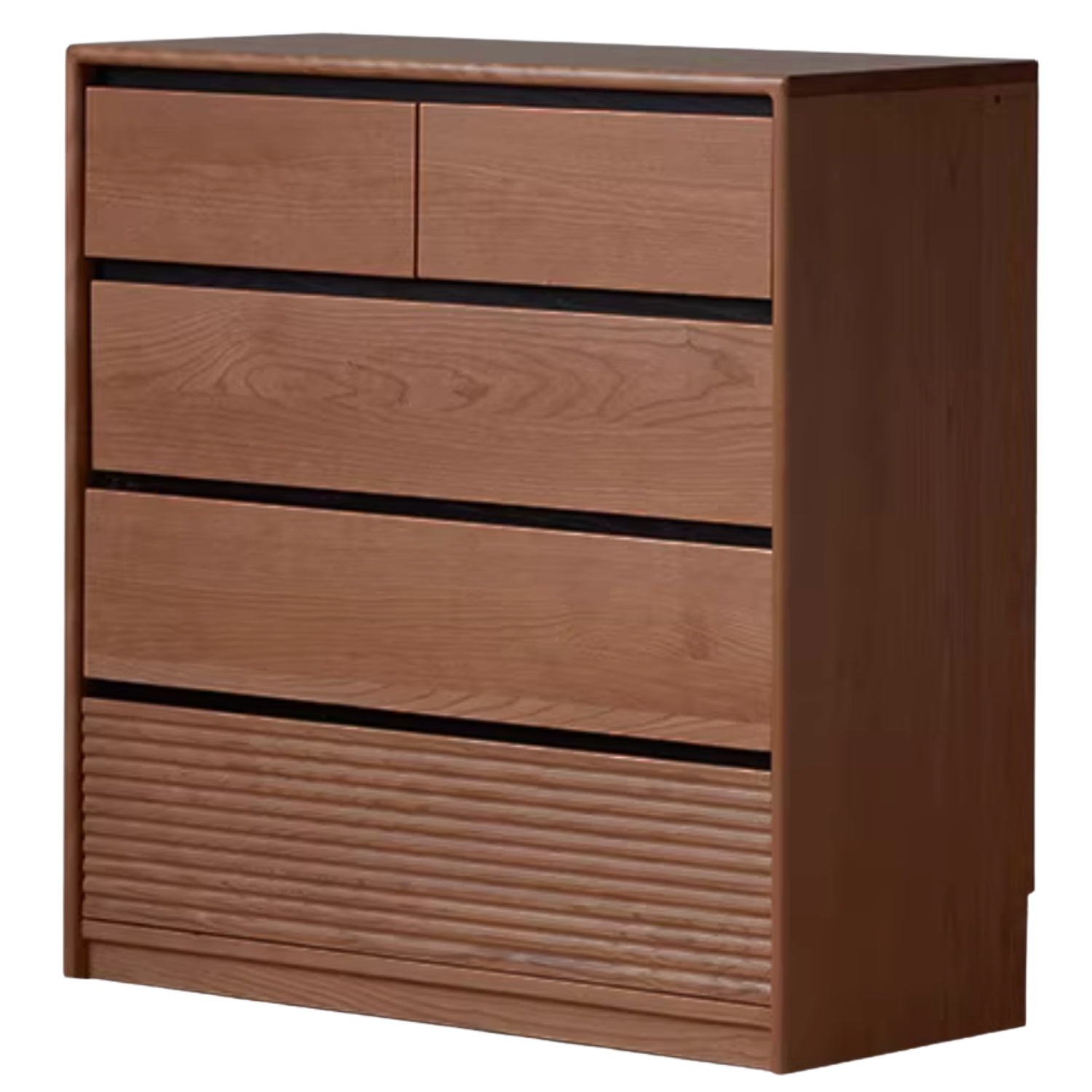 Black Walnut, Sandawood Light Luxury Retractable Dressing Table