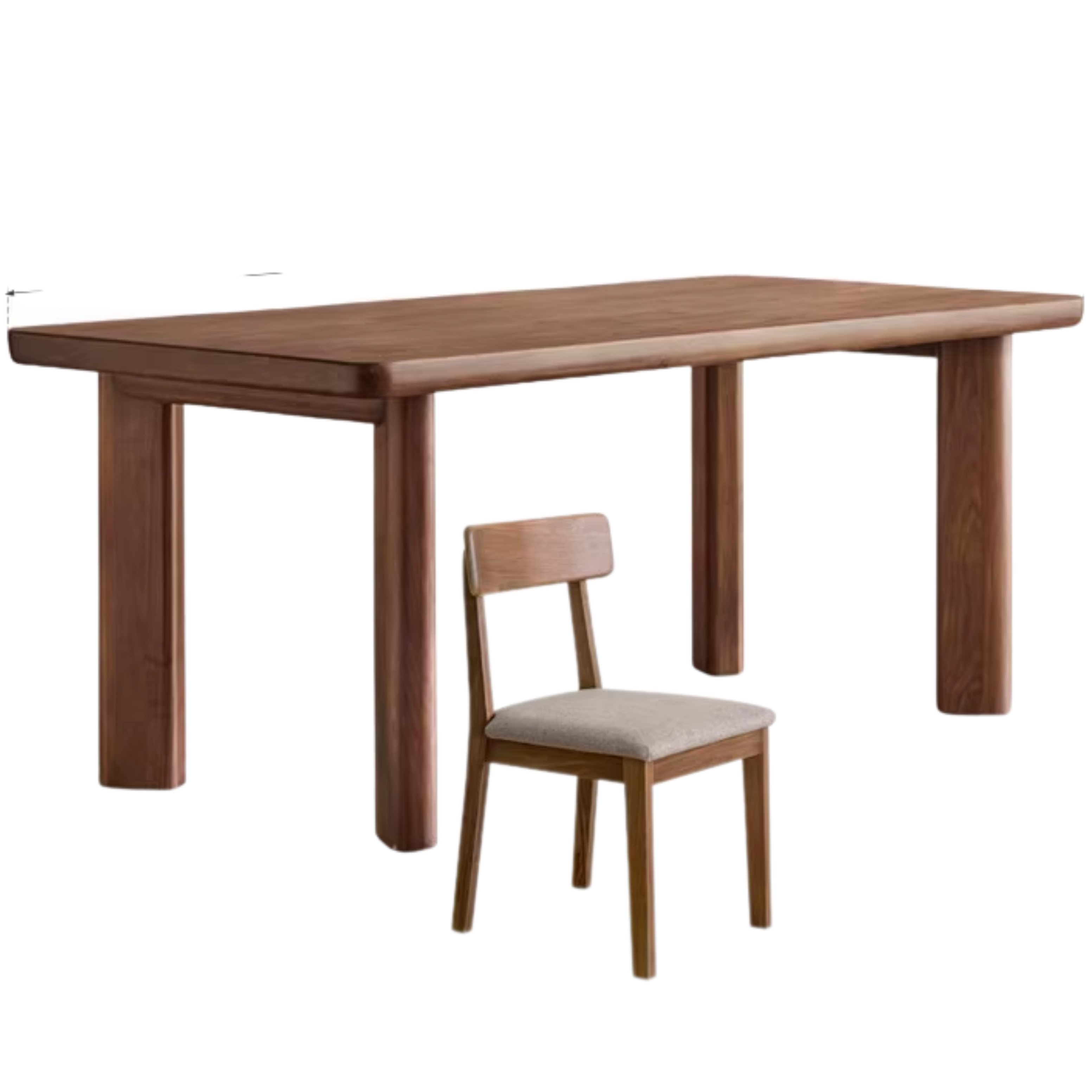 Black Walnut Solid Wood Dining Table