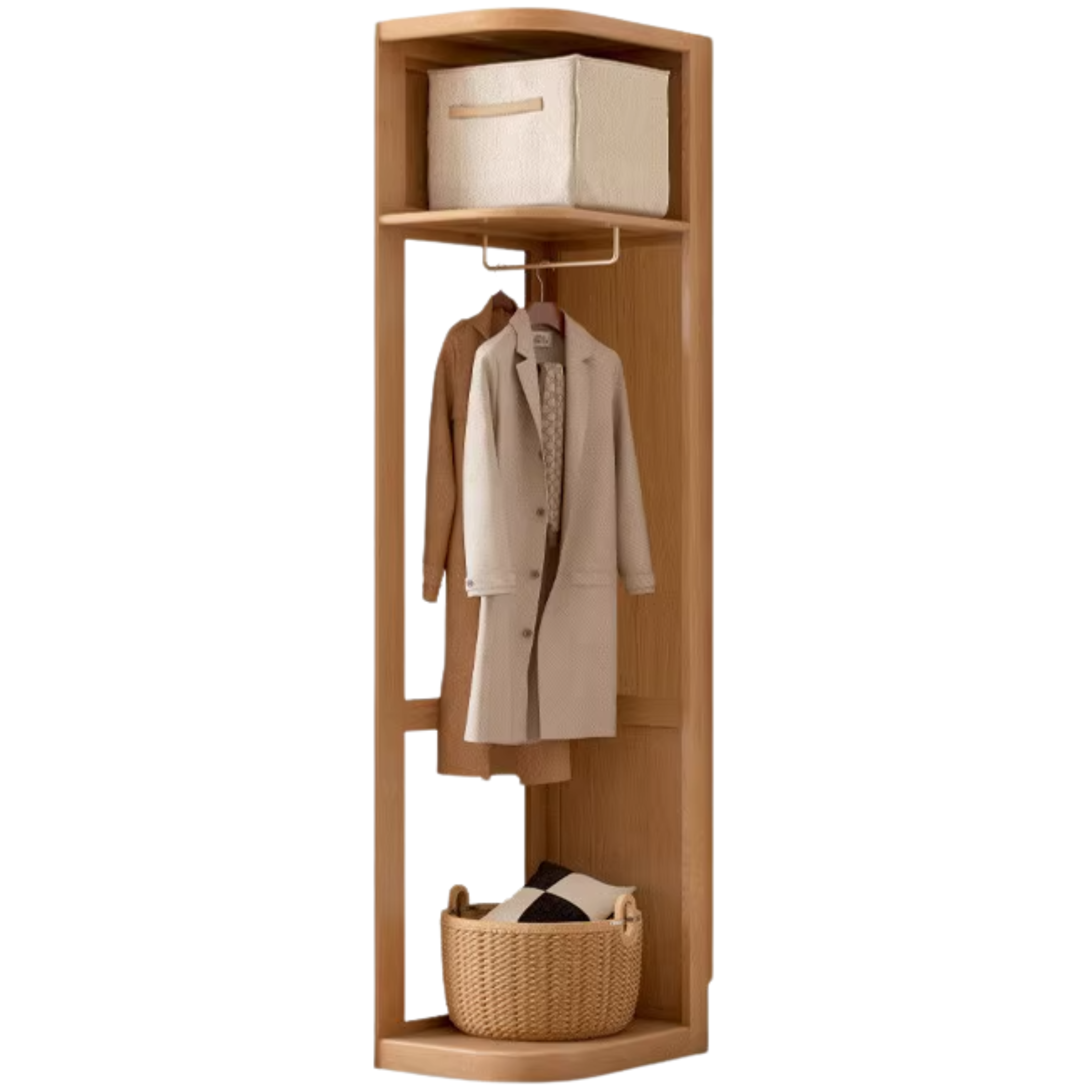 Oak Solid Wood Sliding Door Wardrobe.