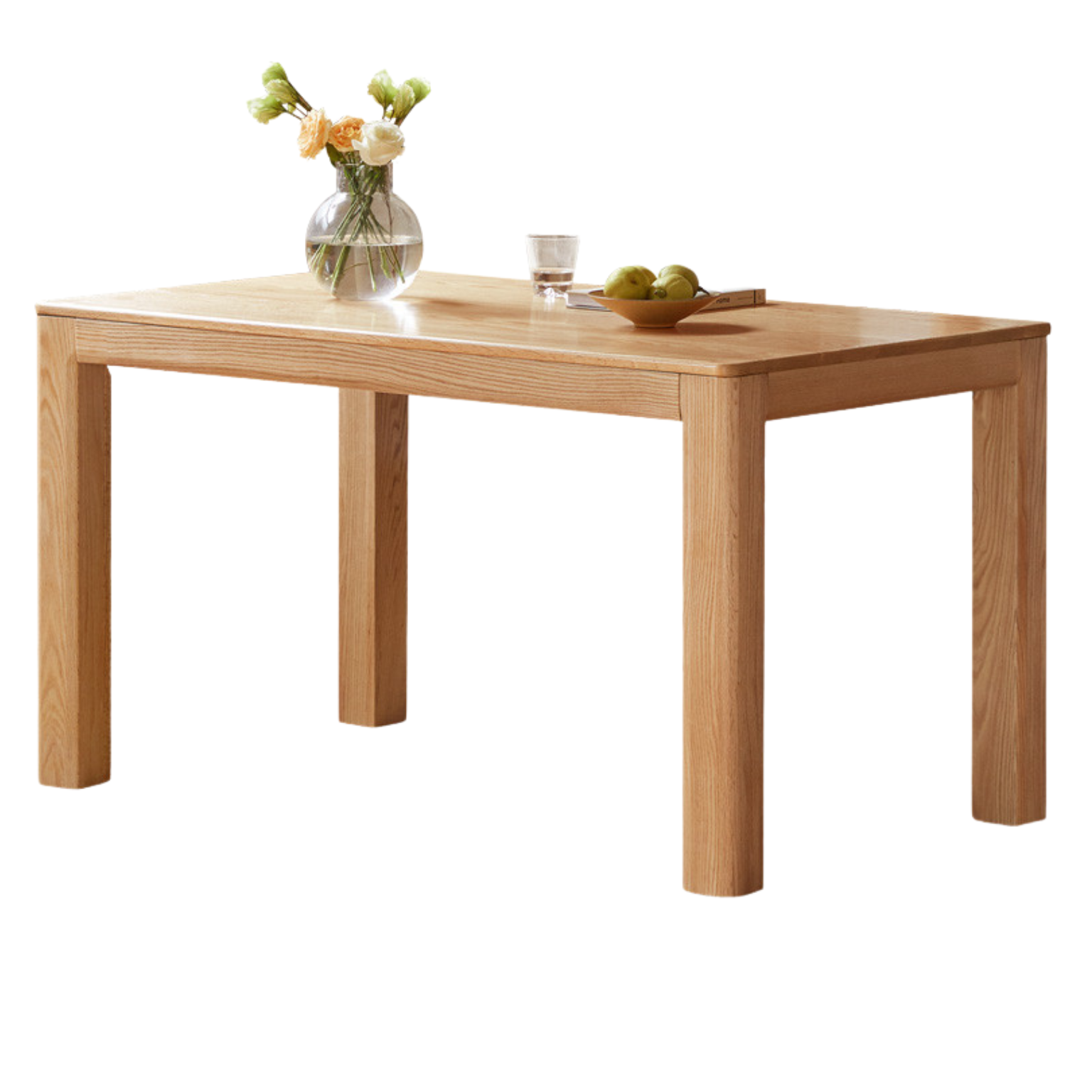 Oak Solid Wood Simple Shape Dining Table