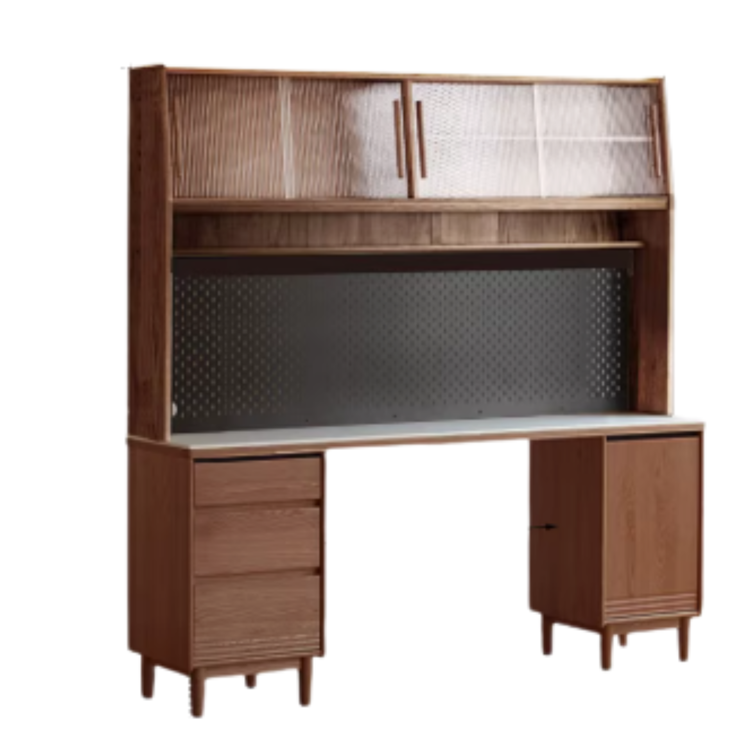 Oak, Ash Solid Wood Modern Rock Board Sideboard