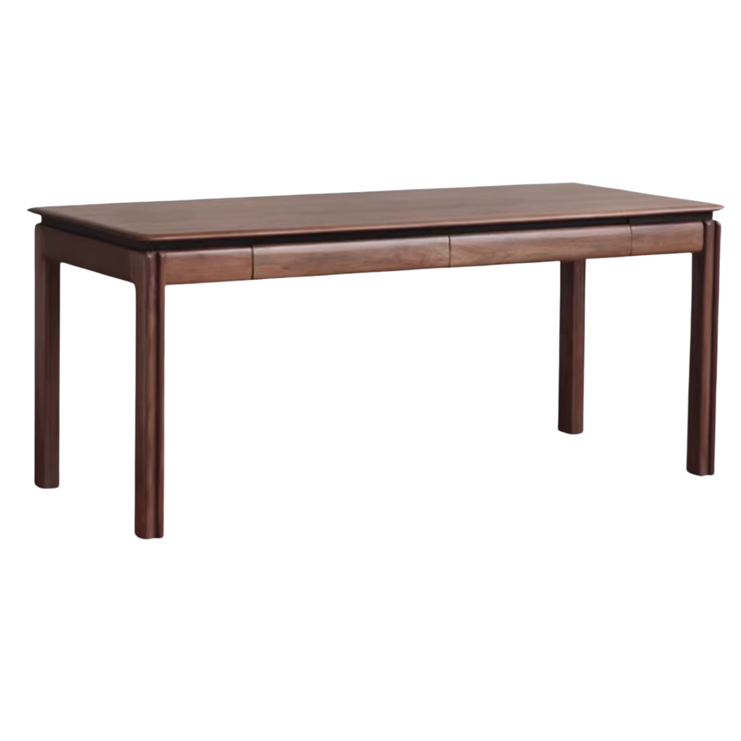 Black Walnut, Sandalwood Solid Wood Modern Large Office Table