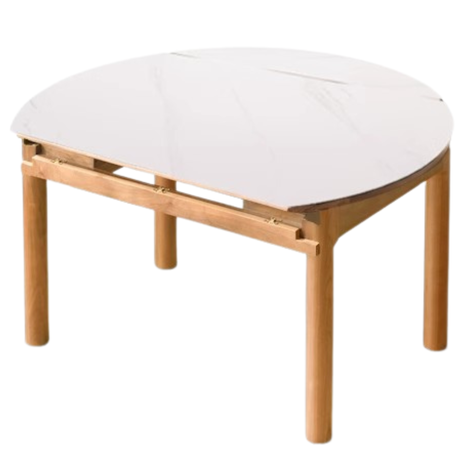 Ash, Cherry, Oak Solid Wood Folding Dining Table