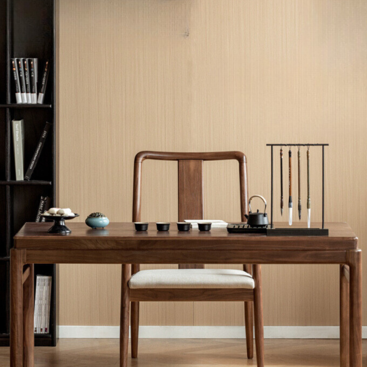 Black Walnut Solid Wood Tea Table