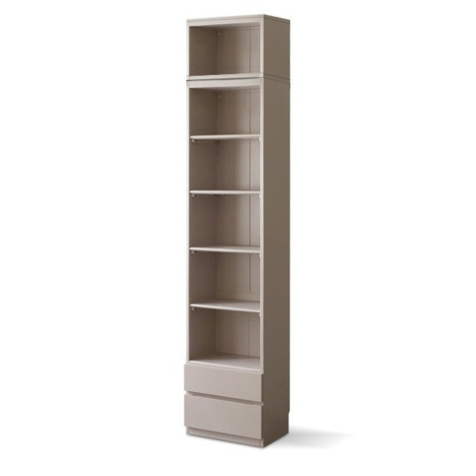Poplar Solid Wood Combination Bookcase, Glass Door Cabinet