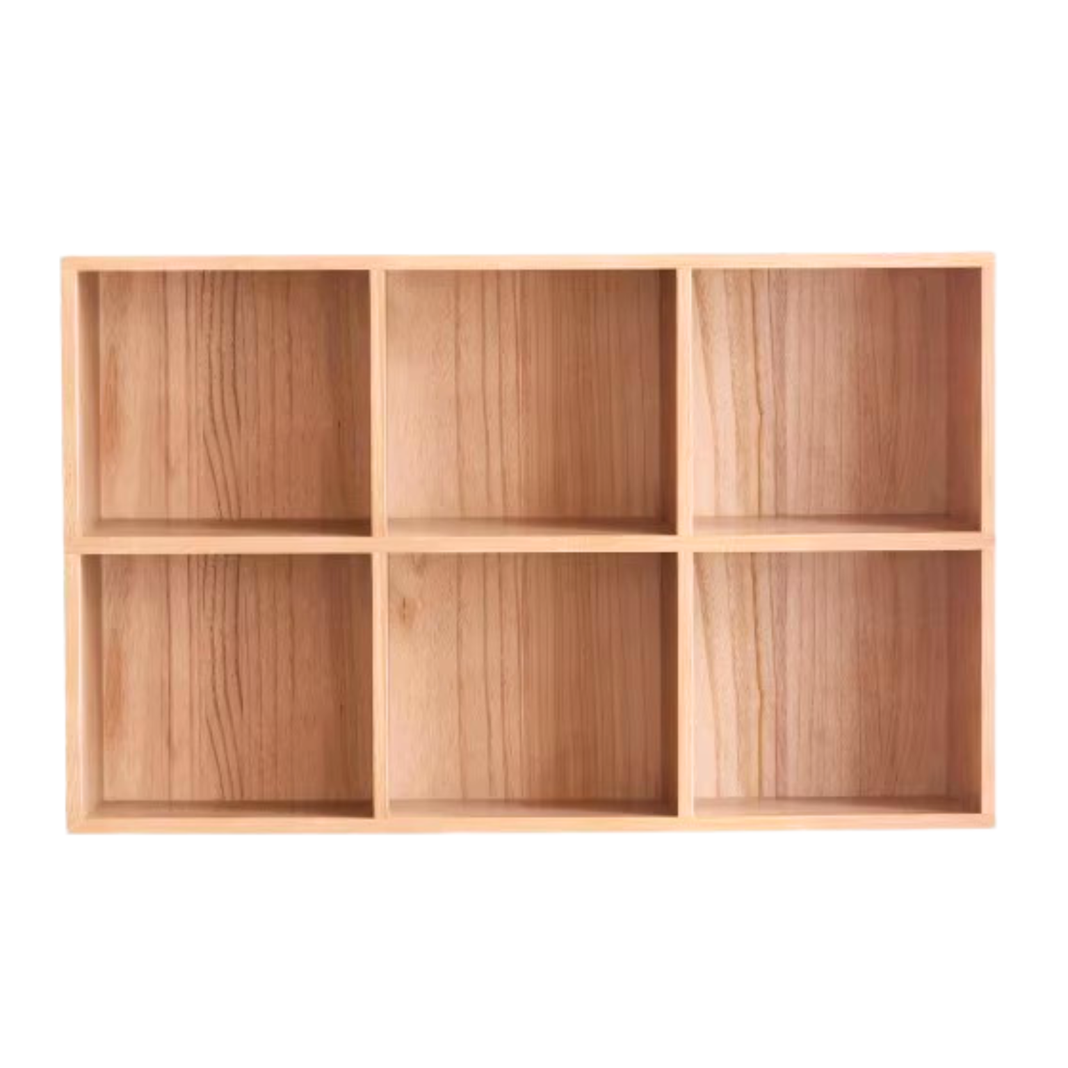 Oak Solid Wood Bookshelf Free Combination Floor-to-ceiling Lattice Cabinet