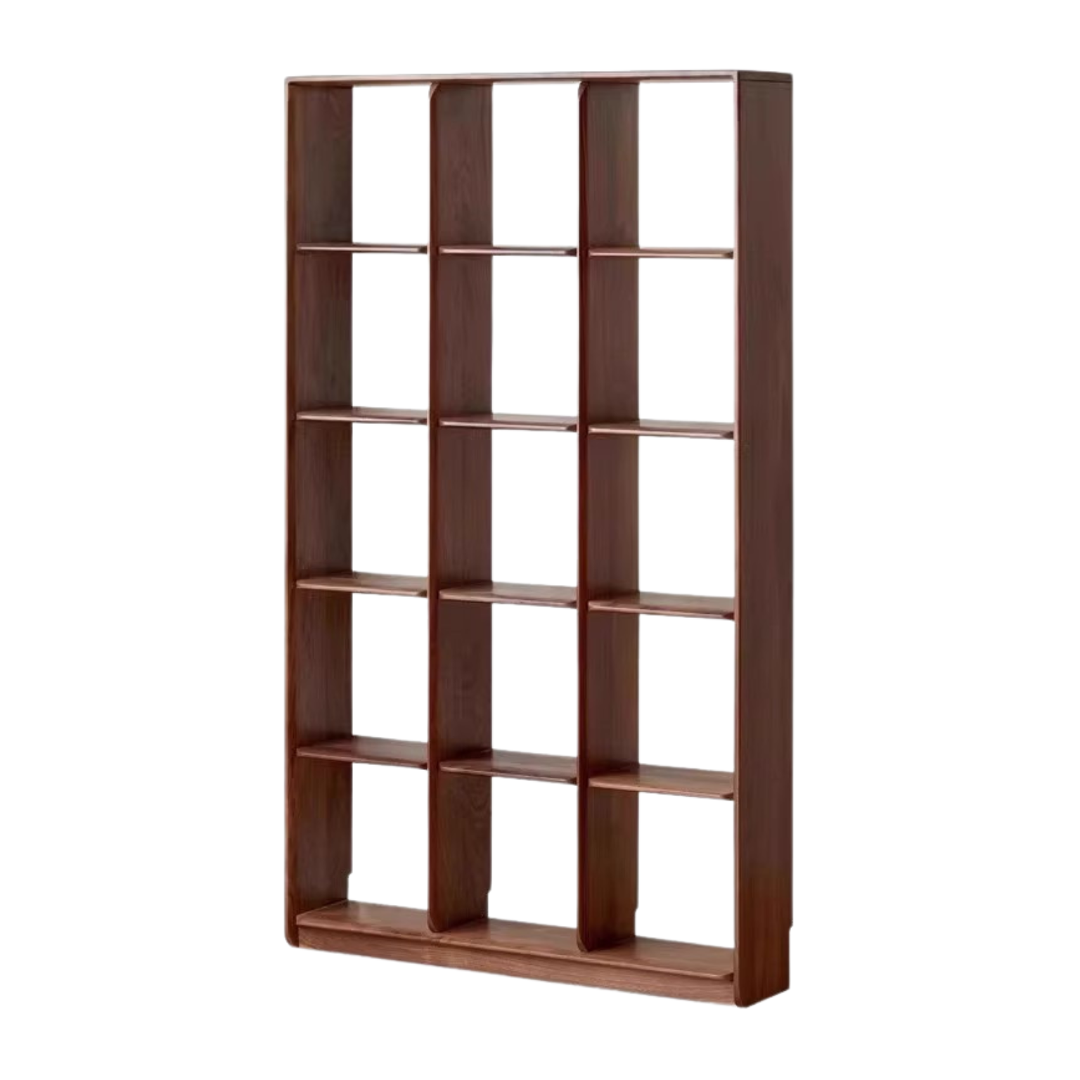 Black Walnut Solid Wood Bookshelf Shelf Free Lattice Combination