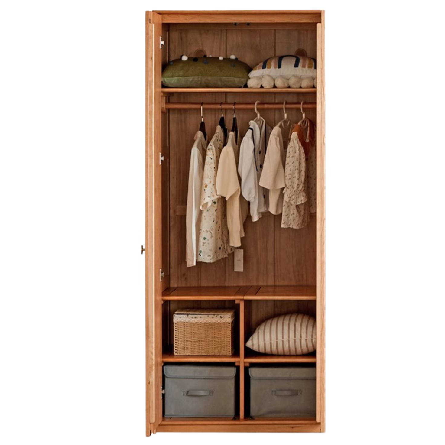 Сherry Solid Wood Exquisite Wardrobe.