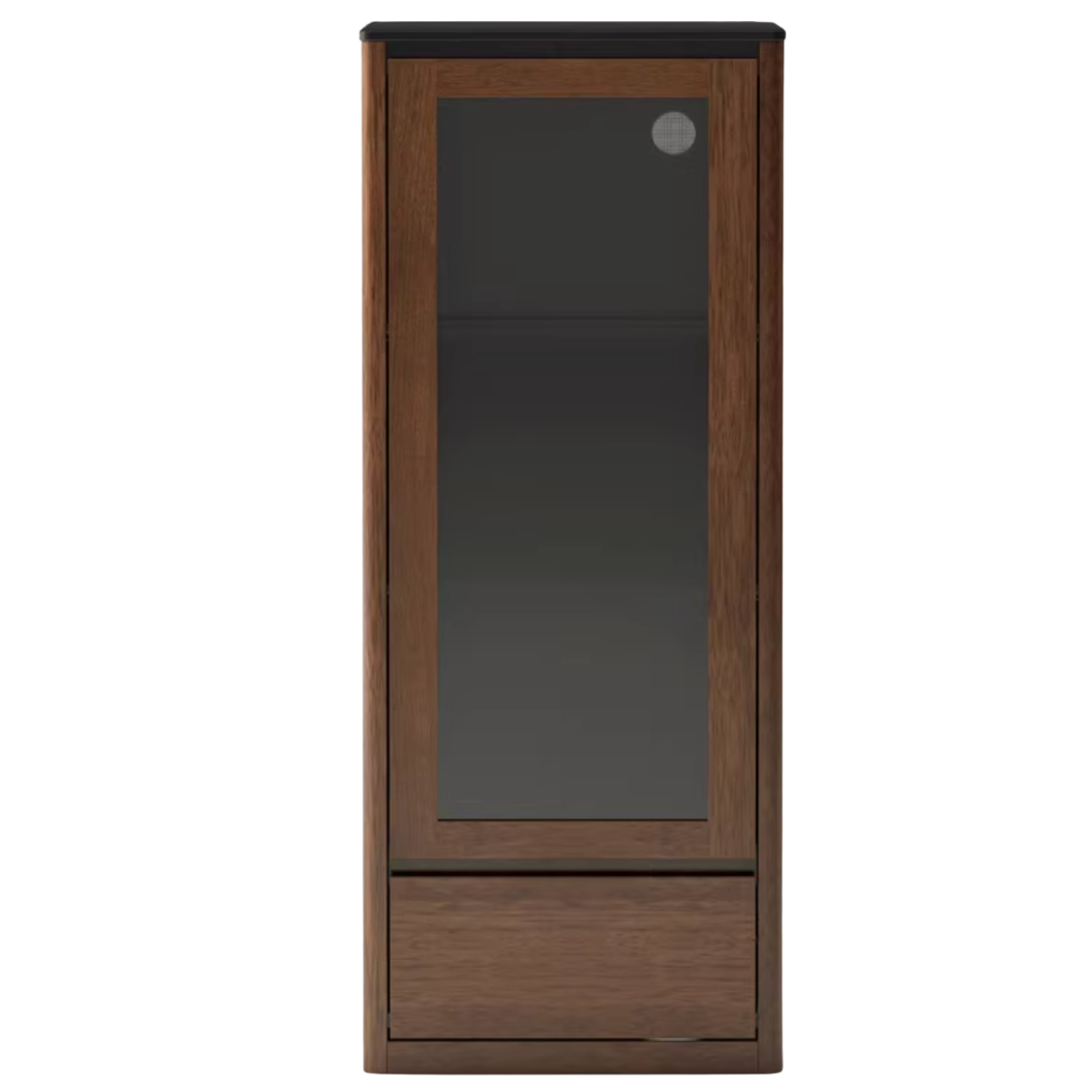 Black Walnut, Sandalwood Solid Wood Rock Slab Side Cabinet