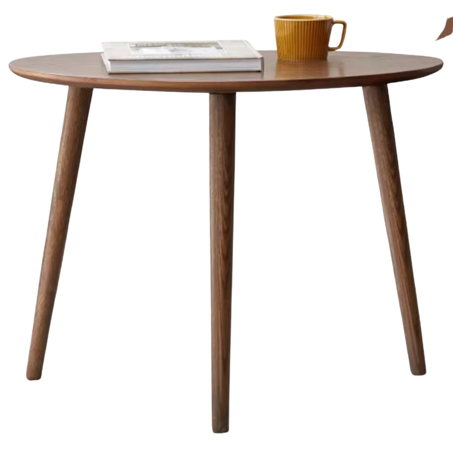 Oak, Solid Rubberwood Combination Shape Side Table