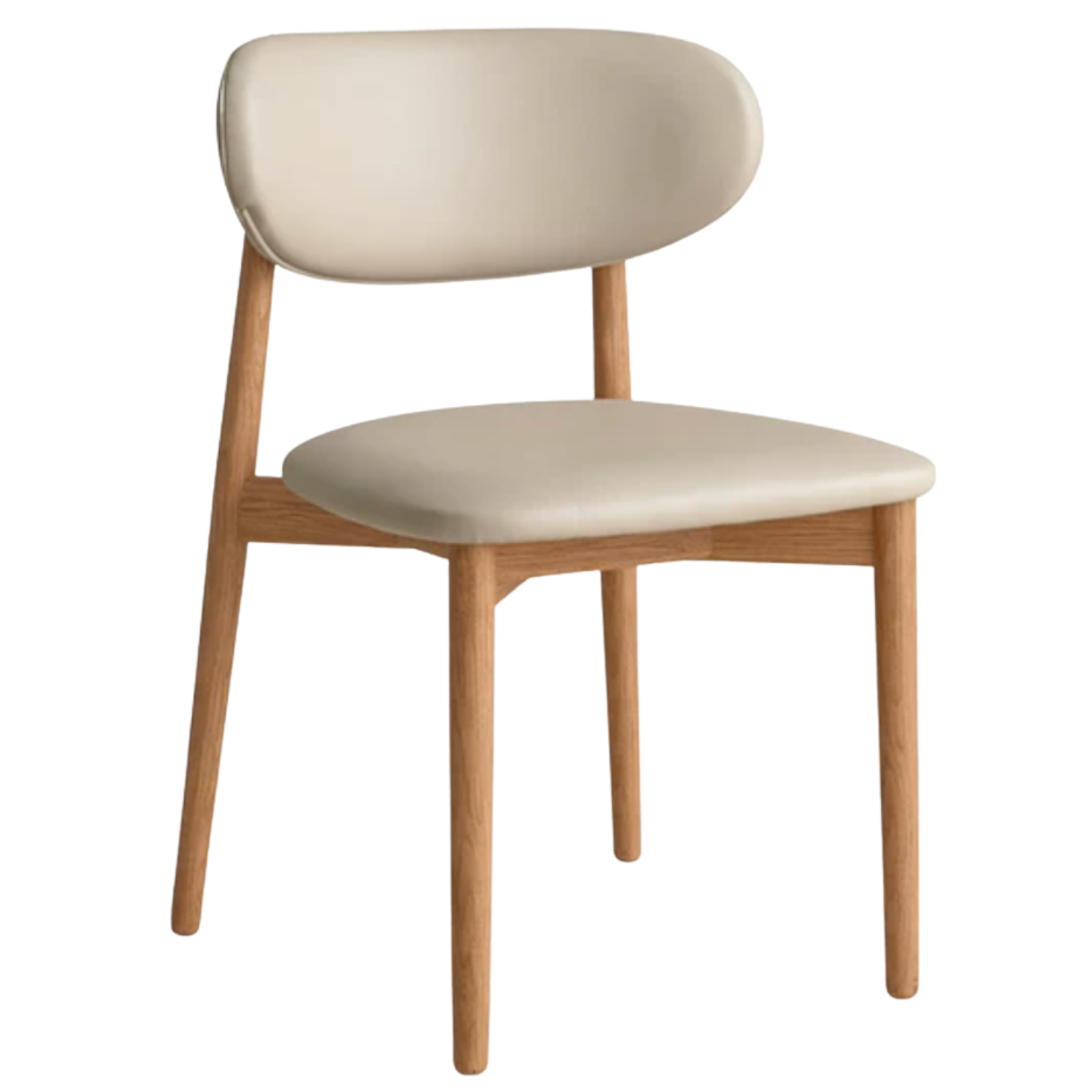 Set 4 pcs Ash, Oak, Cherry Solid Wood Modern Soft Dining Chair
