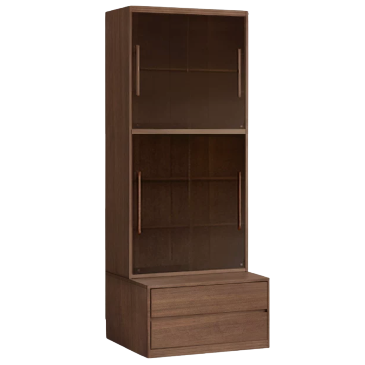 Sandalwood, Oak, Golden Pearwood, Ash Solid Wood Combination Bookcase
