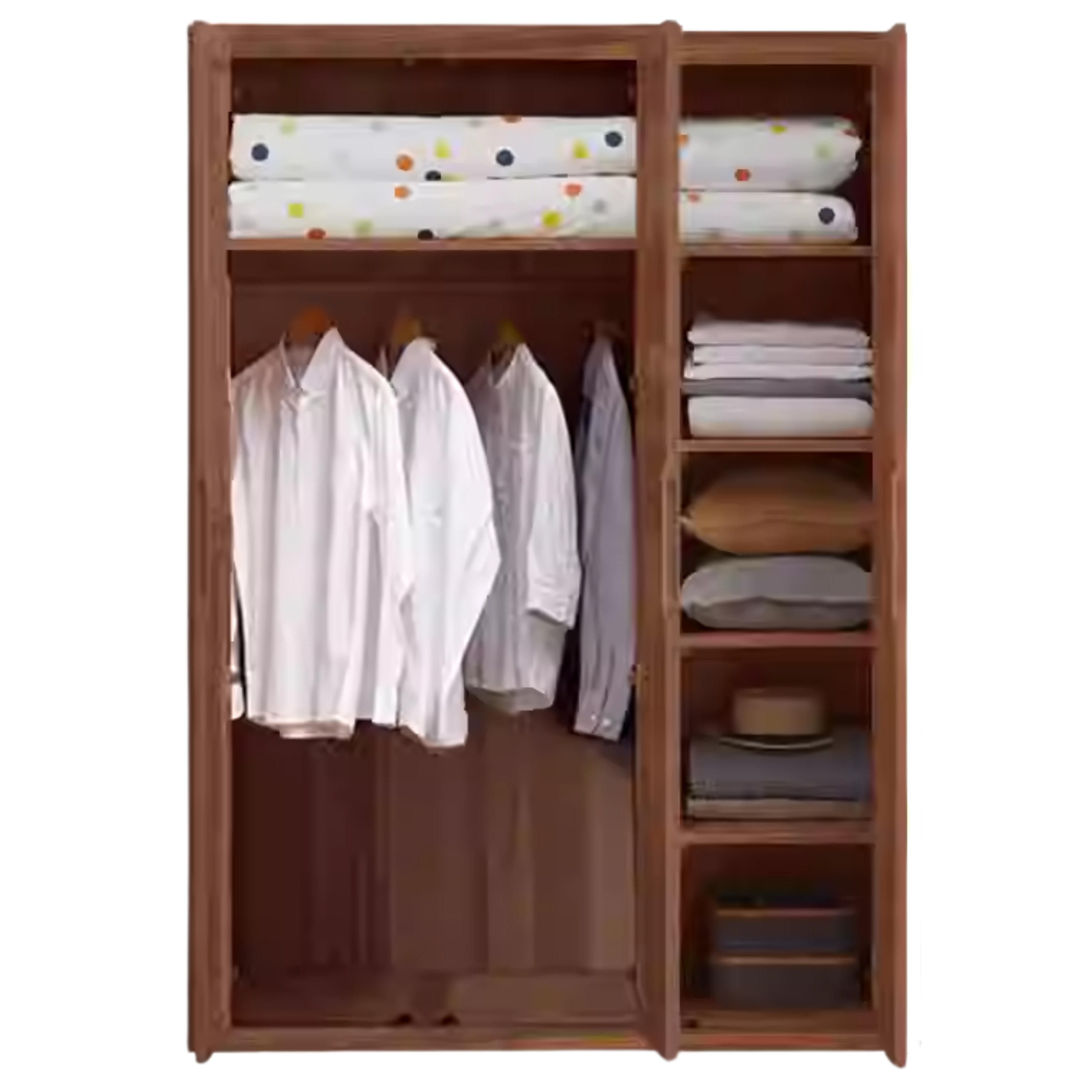 Black Walnut Solid Wood Wardrobe.