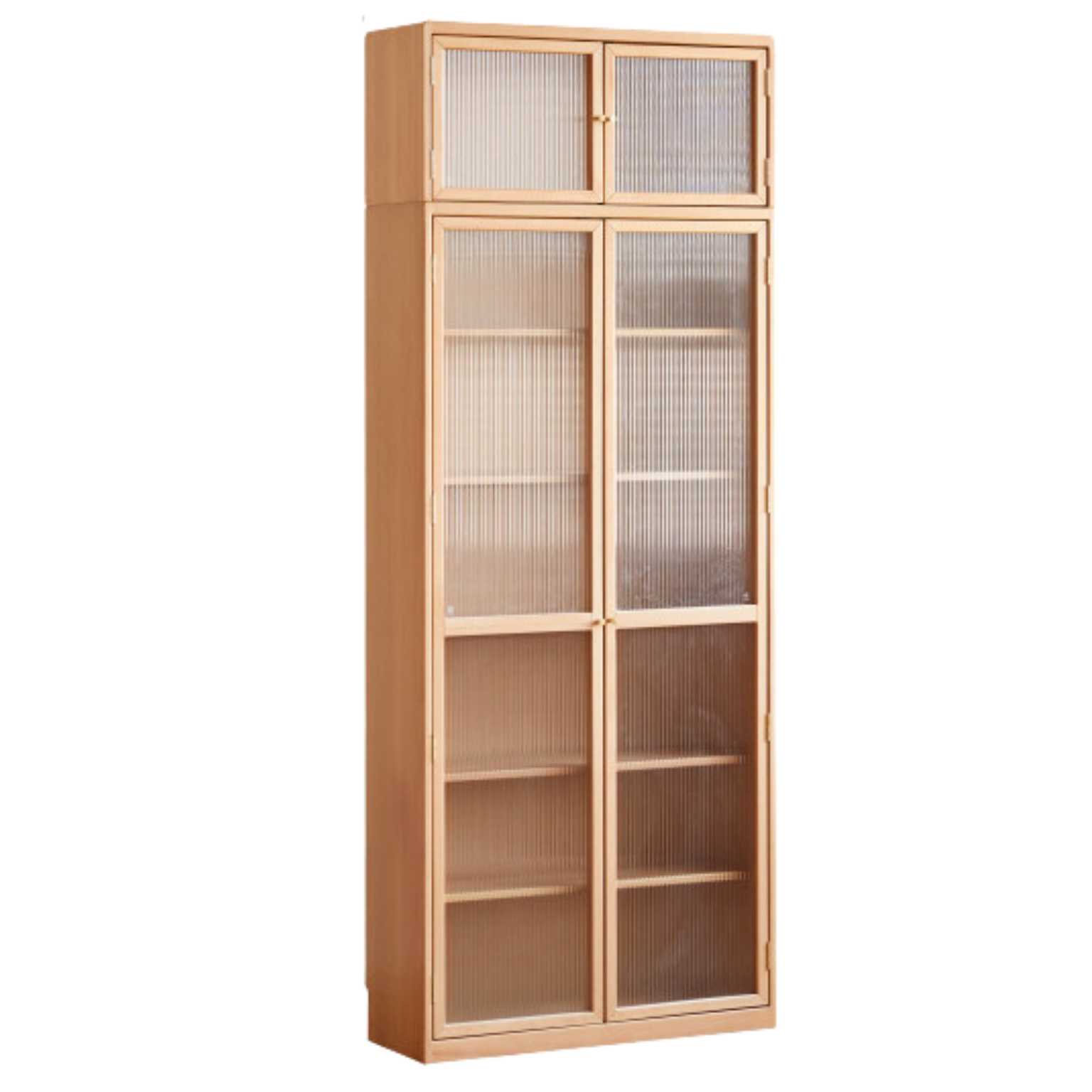 Beech Solid Wood Bookcase Combination Cabinet