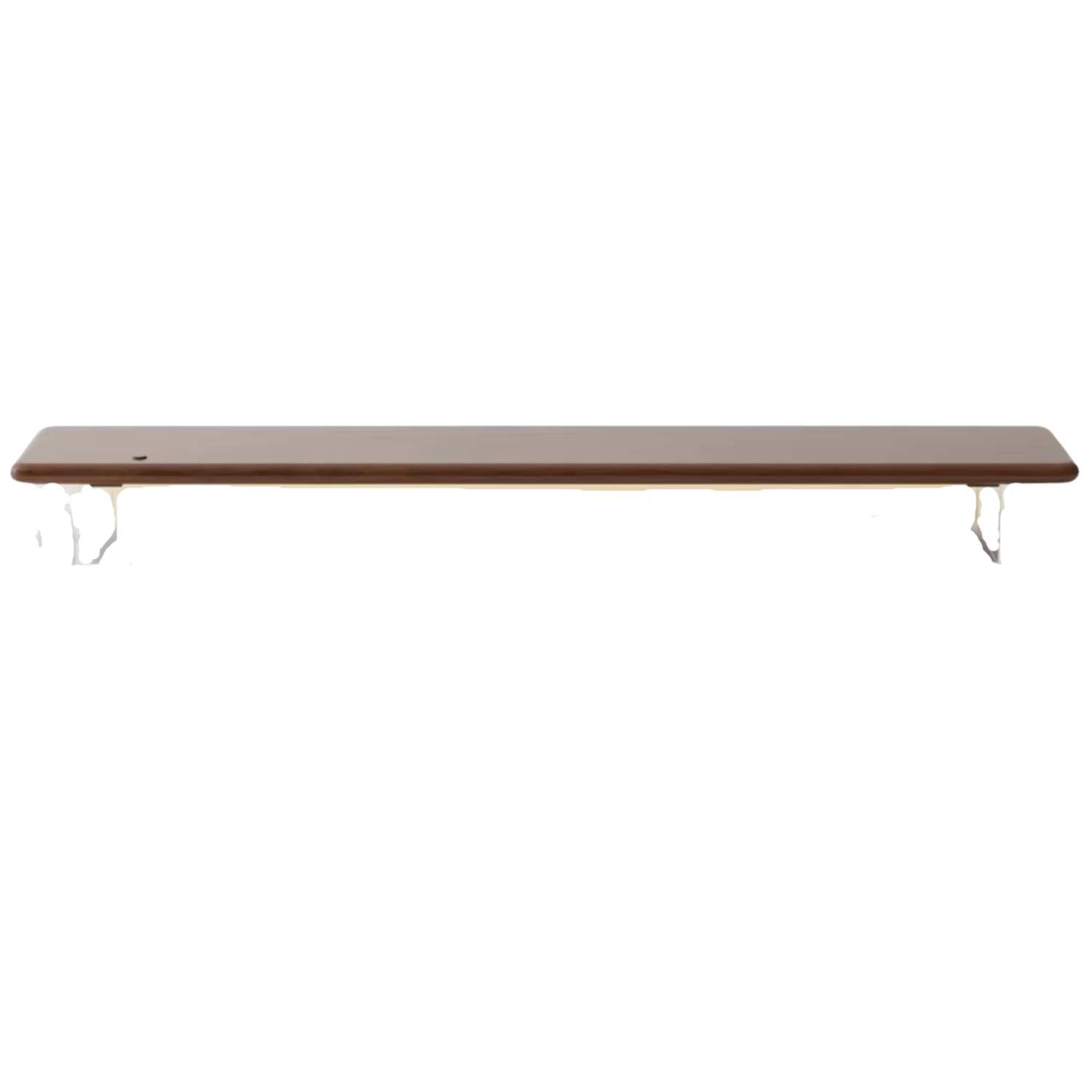 Oak, Rubberwood Solid Wood Bracket Suspended Table shelves