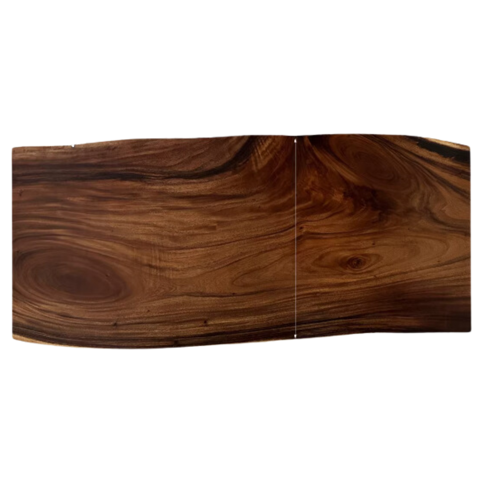 Black Walnut Solid Wood Natural Edge Large Top For Dining Table.