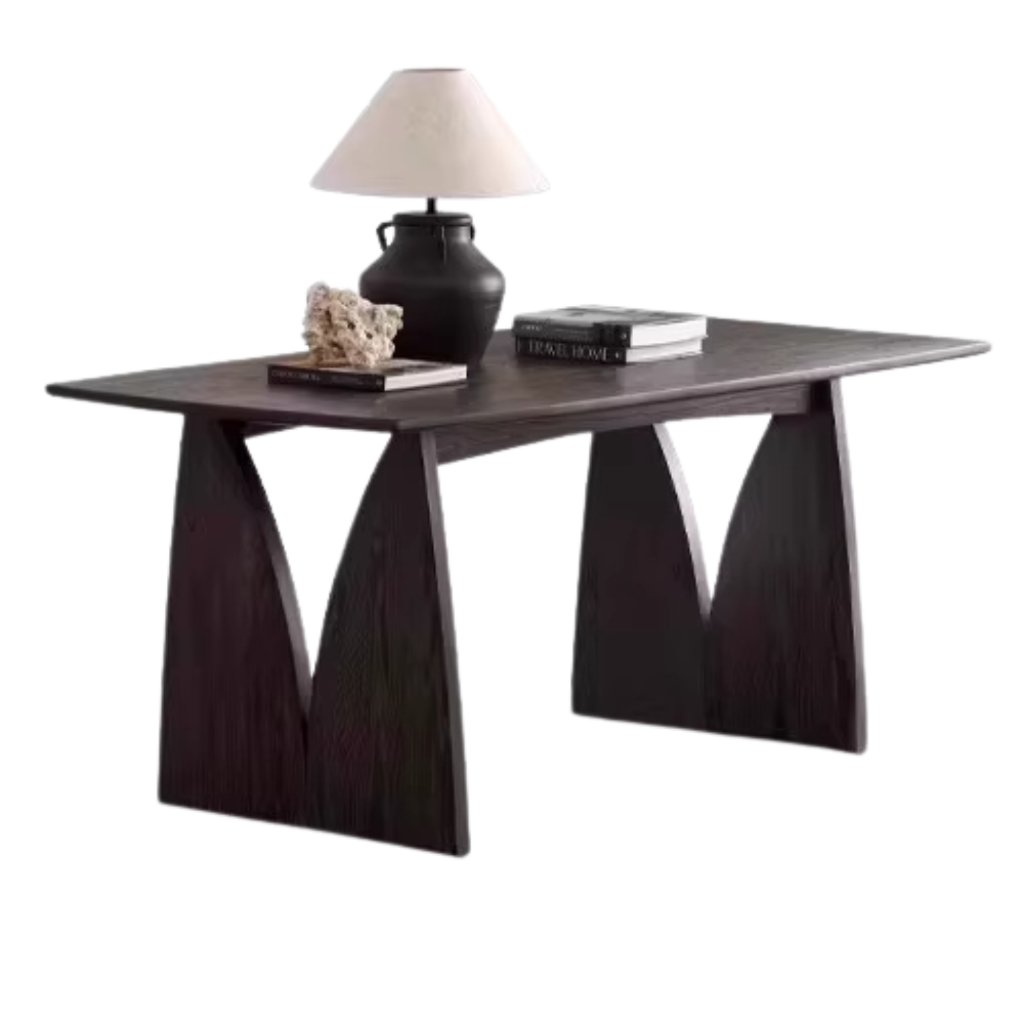 Oak Solid Wood Wabi Sabi Style Dining Table
