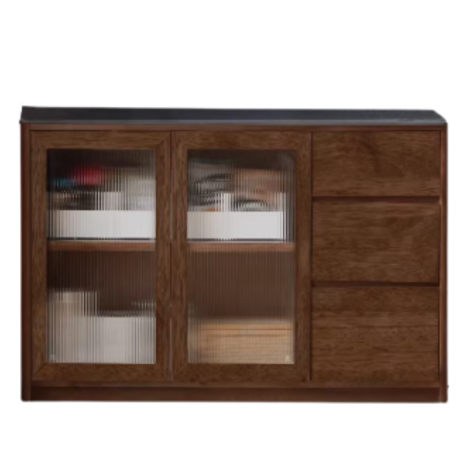 Sandalwood, Black Walnut, Ash Solid Wood Sideboard Hole Storage