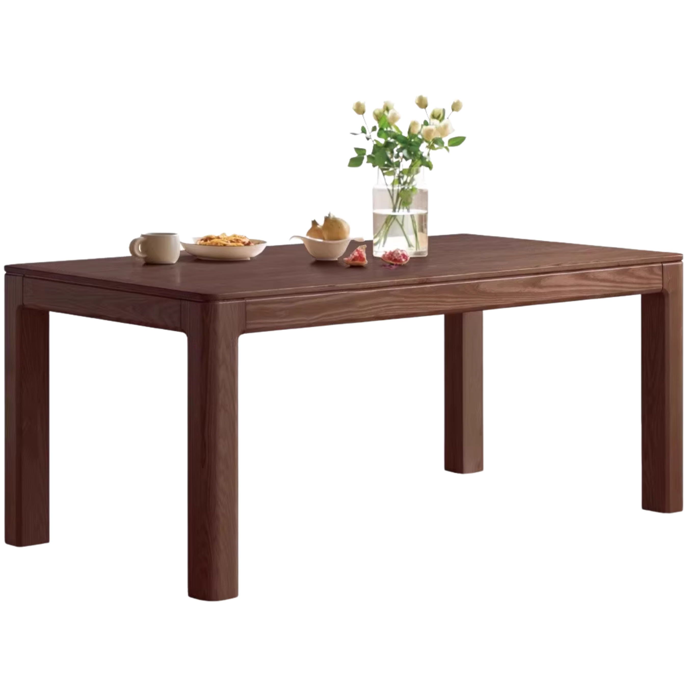 Oak, Red Oak Solid Wood Rectangular Dining Table