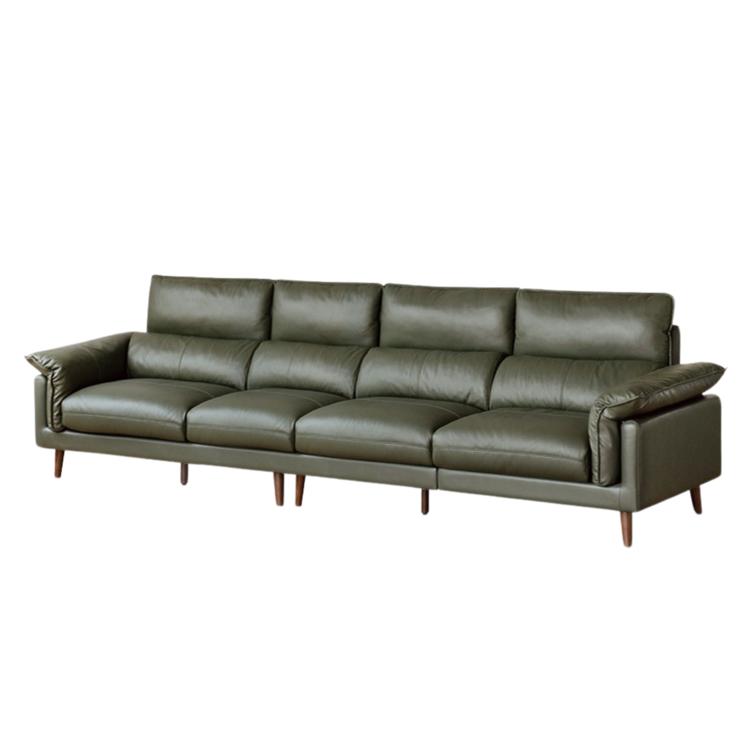 Leather First Layer Cowhide Straight Sofa.