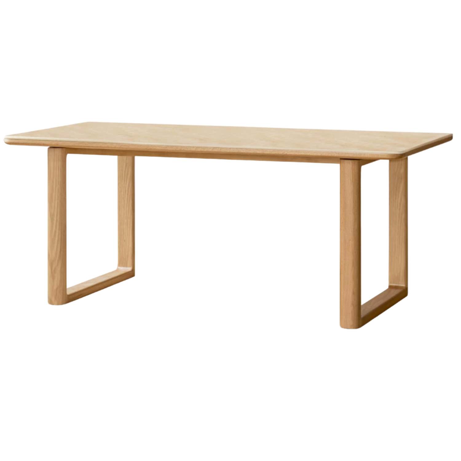 Ash, Oak Solid Wood Rock Board Dining Table