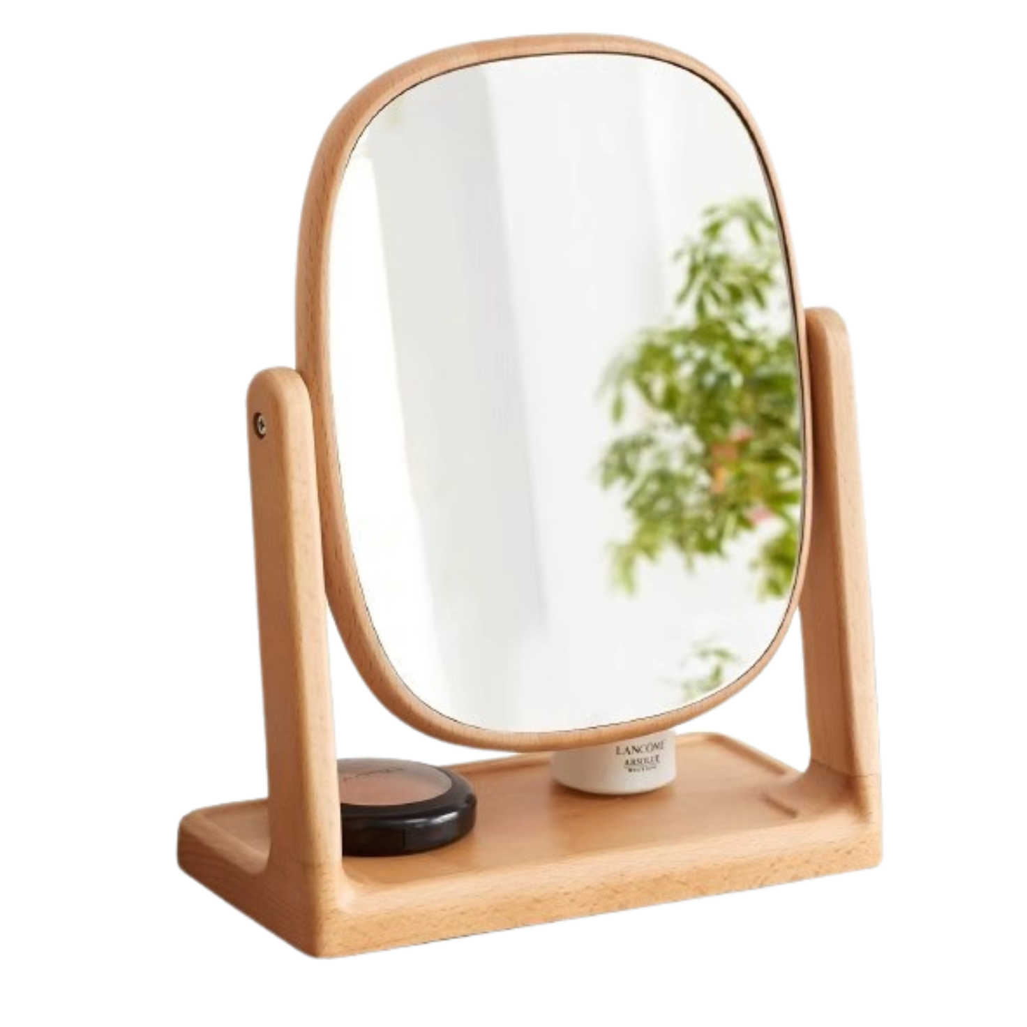 Black Walnut, Beech, Cherry Solid Wood Makeup Mirror
