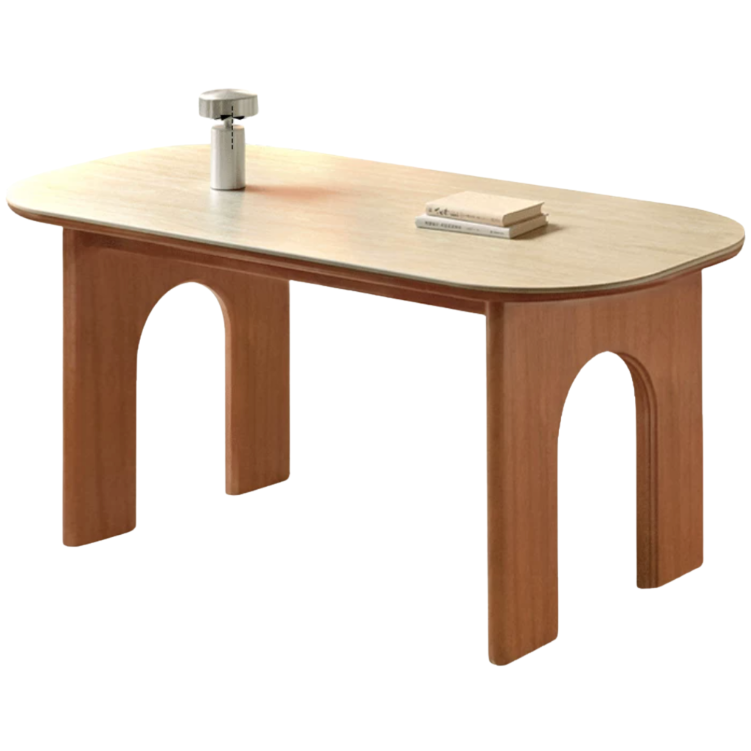 Poplar, Birch Solid Wood Rock French Retro Dining Table