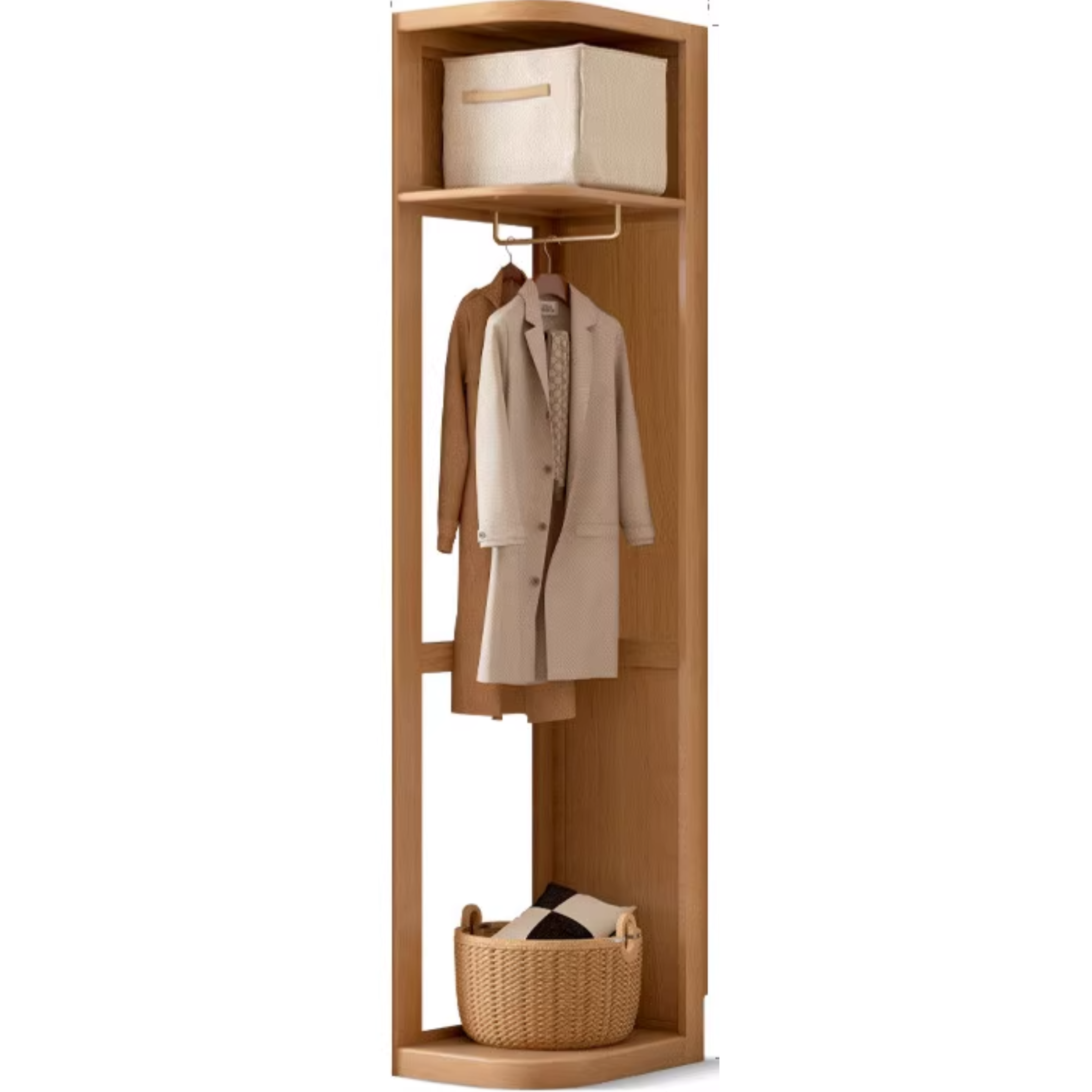 Oak Solid Wood Sliding Door Wardrobe.