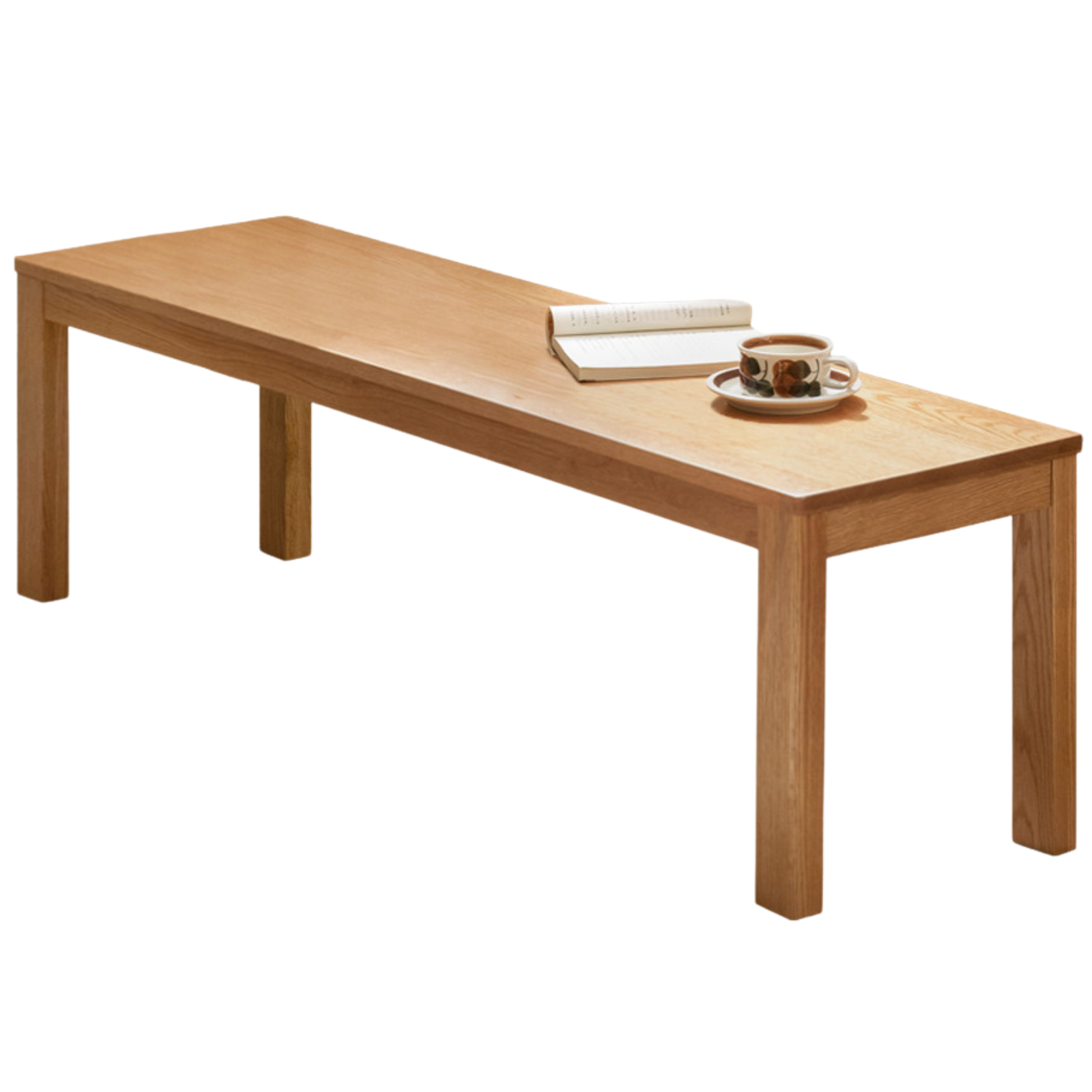 Ash, Oak, Beech, Solid Rubberwood Wide Seat Bench